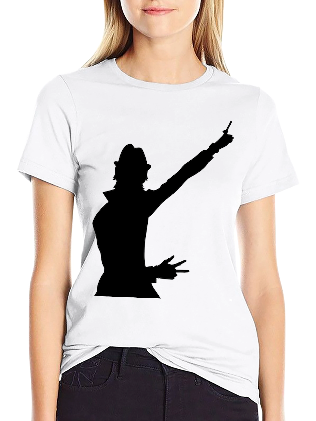 Silhouette Graphic Black T-Shirt