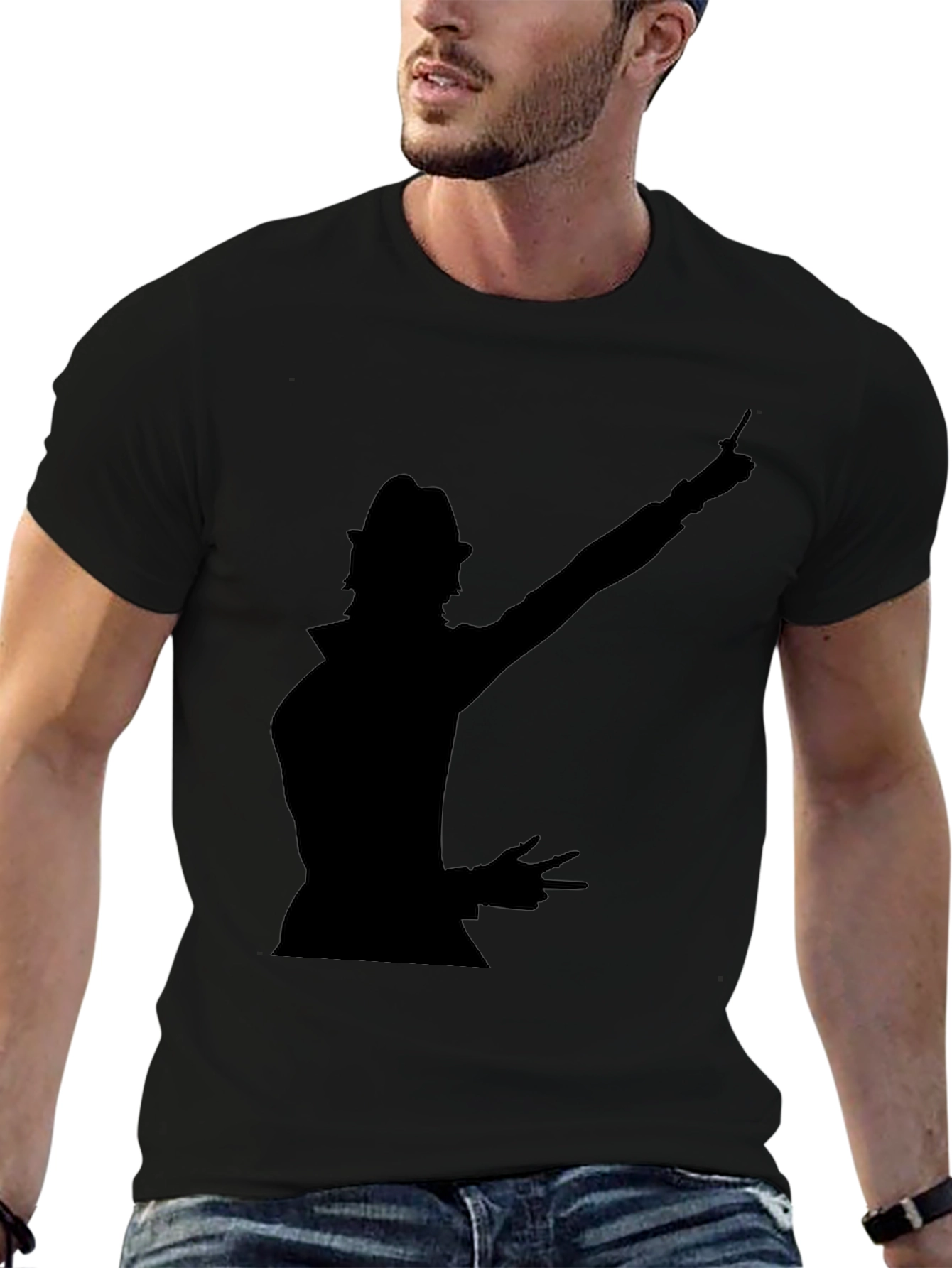 Silhouette Graphic Black T-Shirt