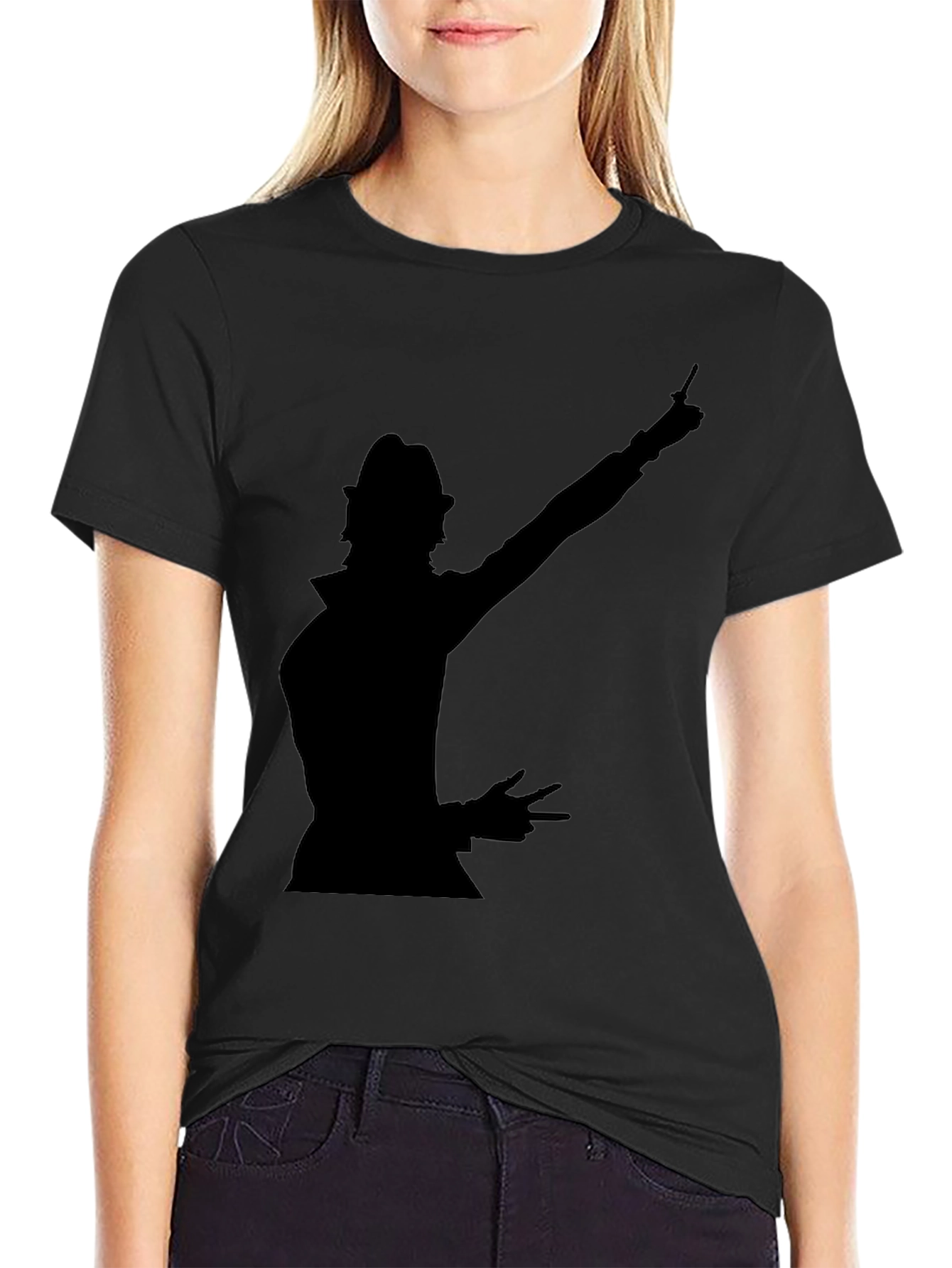 Silhouette Graphic Black T-Shirt