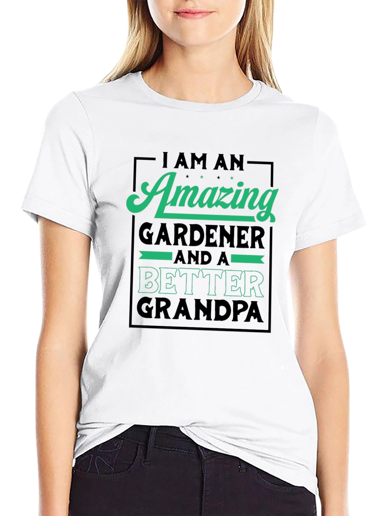 Amazing Gardener & Better Grandpa Graphic T-Shirt