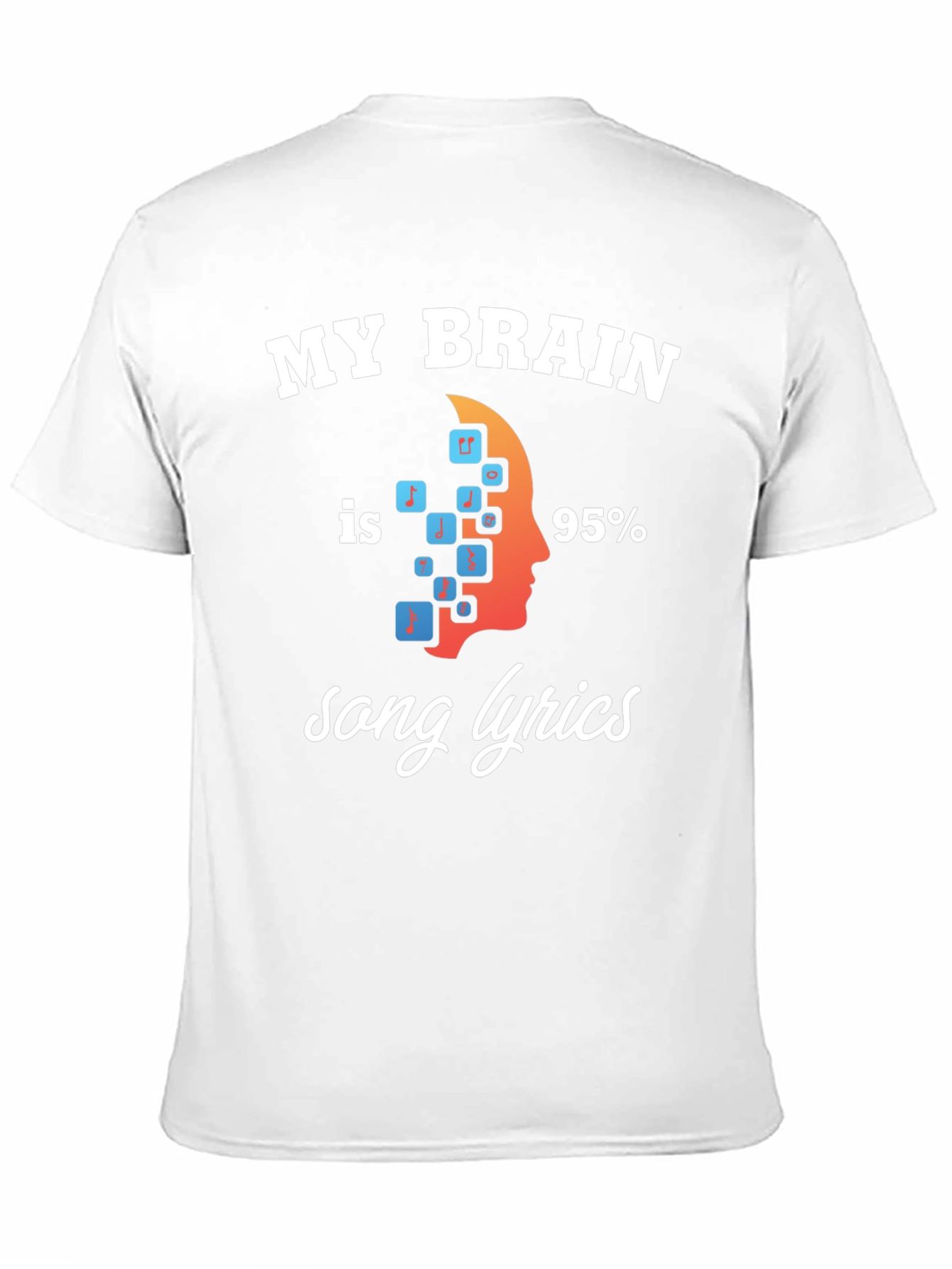 My Brain is 95% Song Lyrics T-Shirt