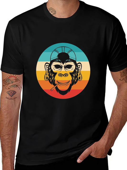 Retro Monkey Graphic T-Shirt