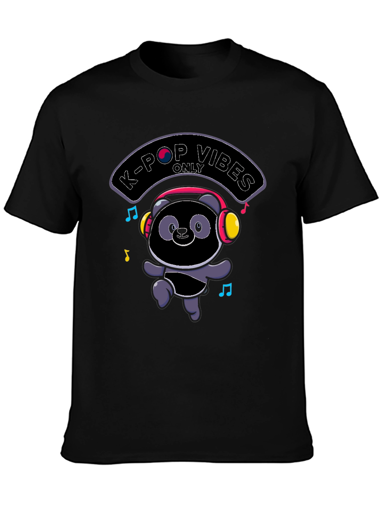 K-Pop Vibes Only Panda T-Shirt