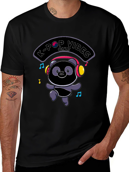K-Pop Vibes Only Panda T-Shirt
