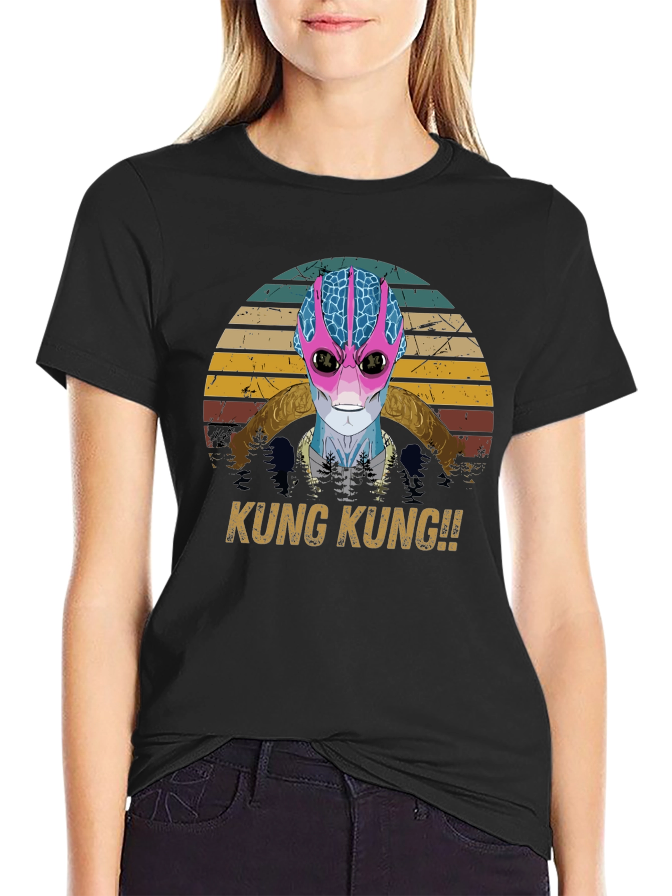 Retro Alien T-Shirt - KUNG KUNG!!