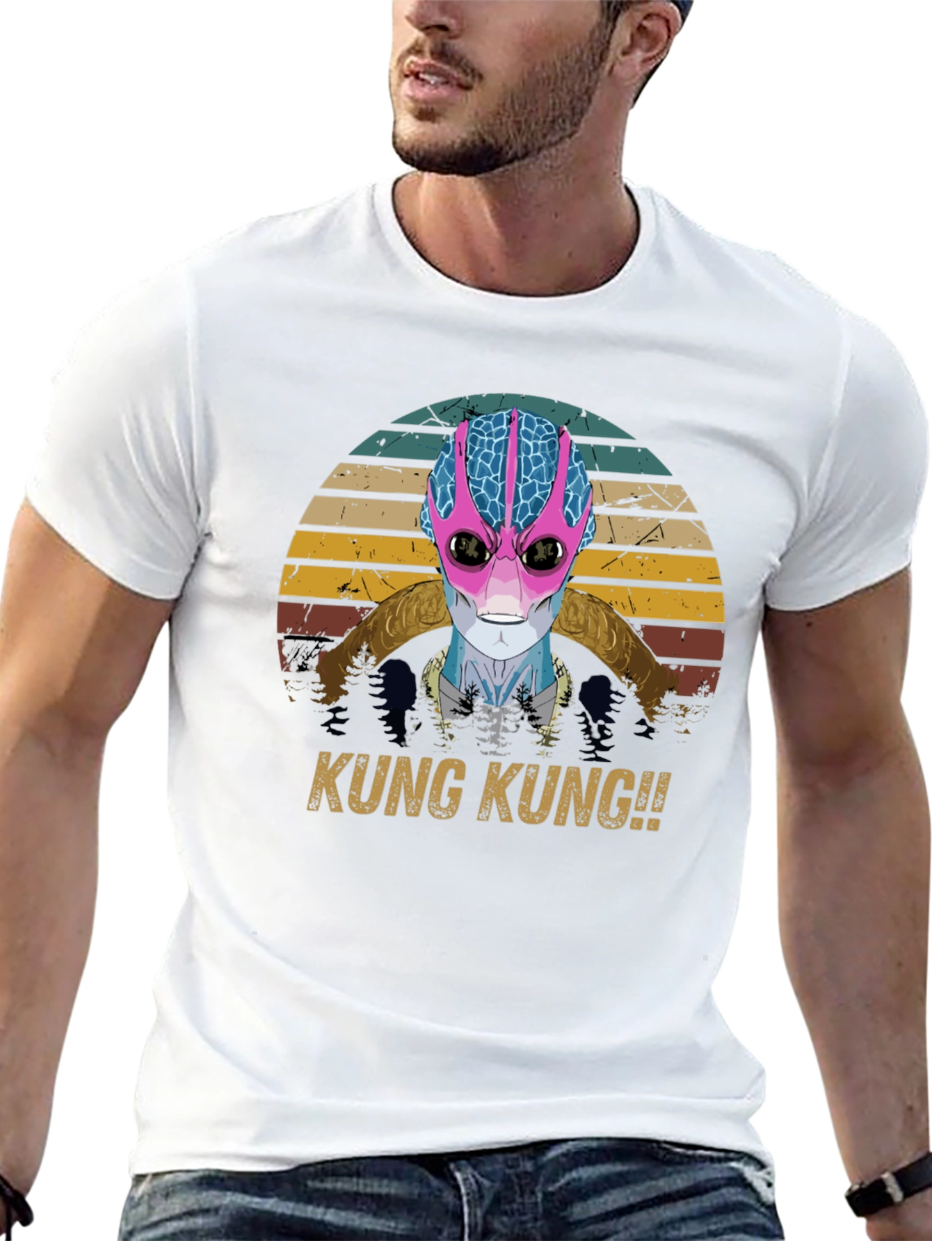 Retro Alien T-Shirt - KUNG KUNG!!