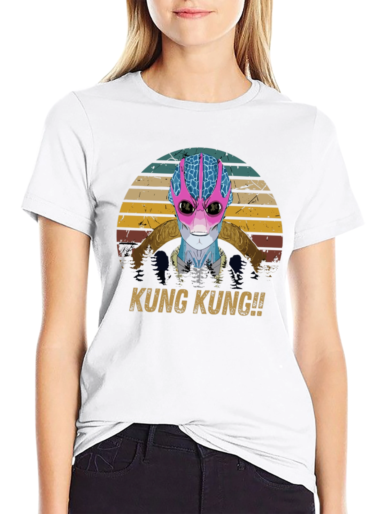 Retro Alien T-Shirt - KUNG KUNG!!