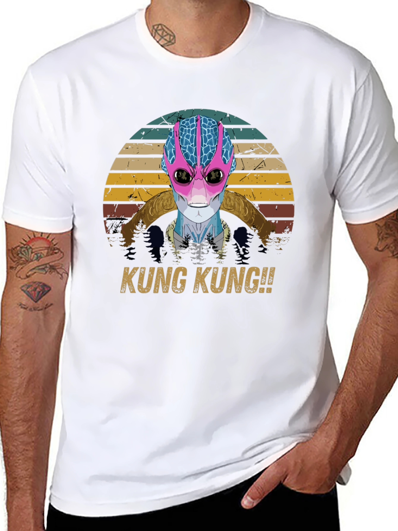 Retro Alien T-Shirt - KUNG KUNG!!