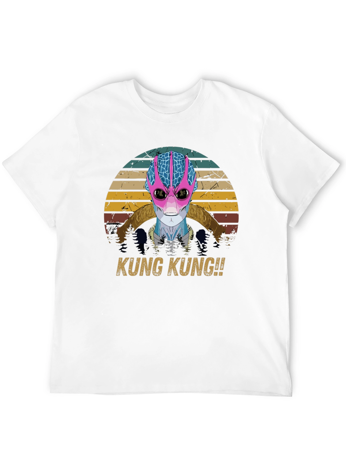 Retro Alien T-Shirt - KUNG KUNG!!