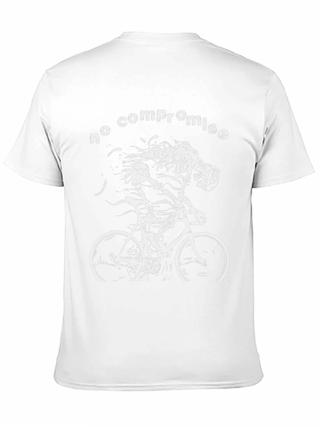 No Compromise Cyclist Graphic Tee - Black
