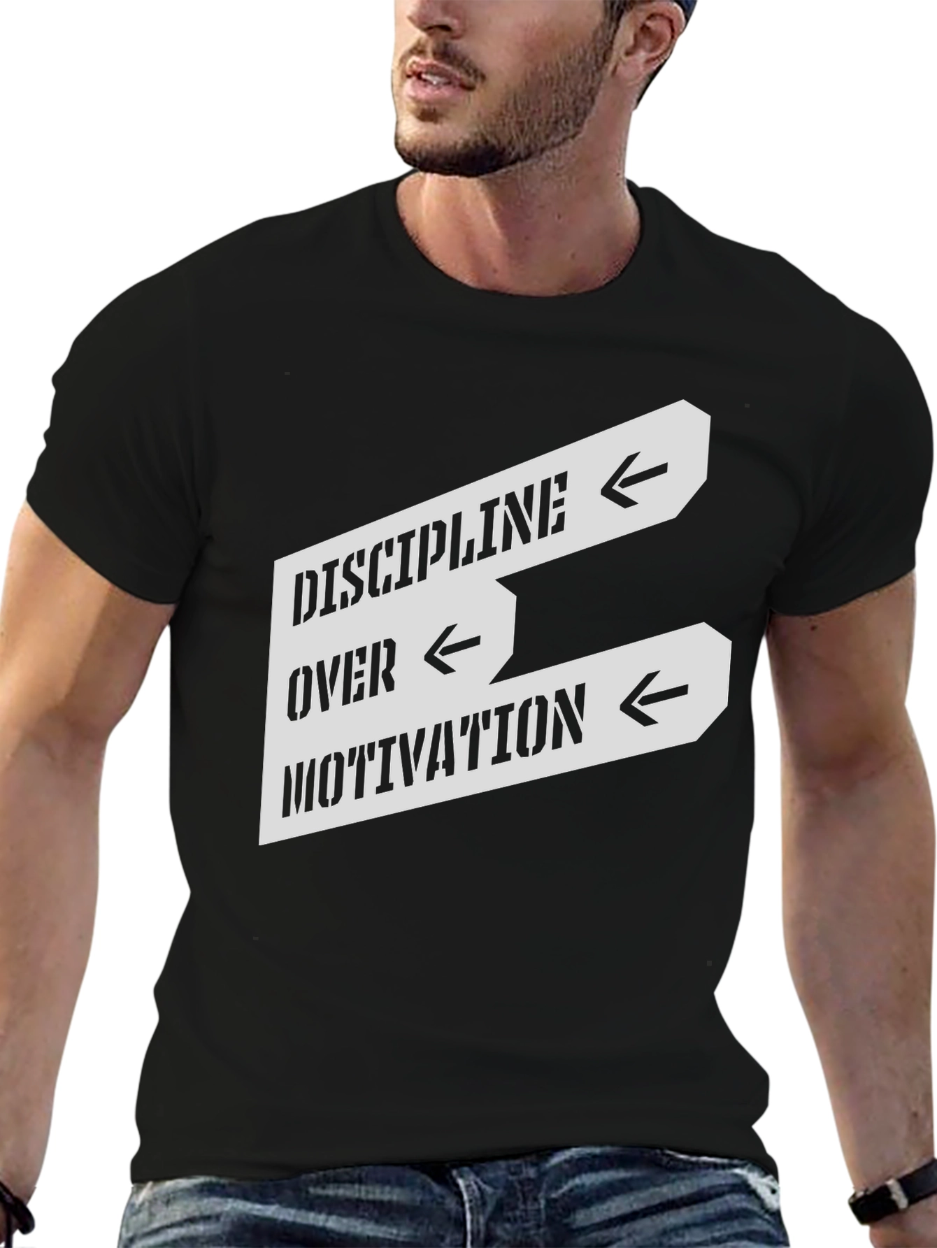 Discipline Over Motivation Graphic Tee