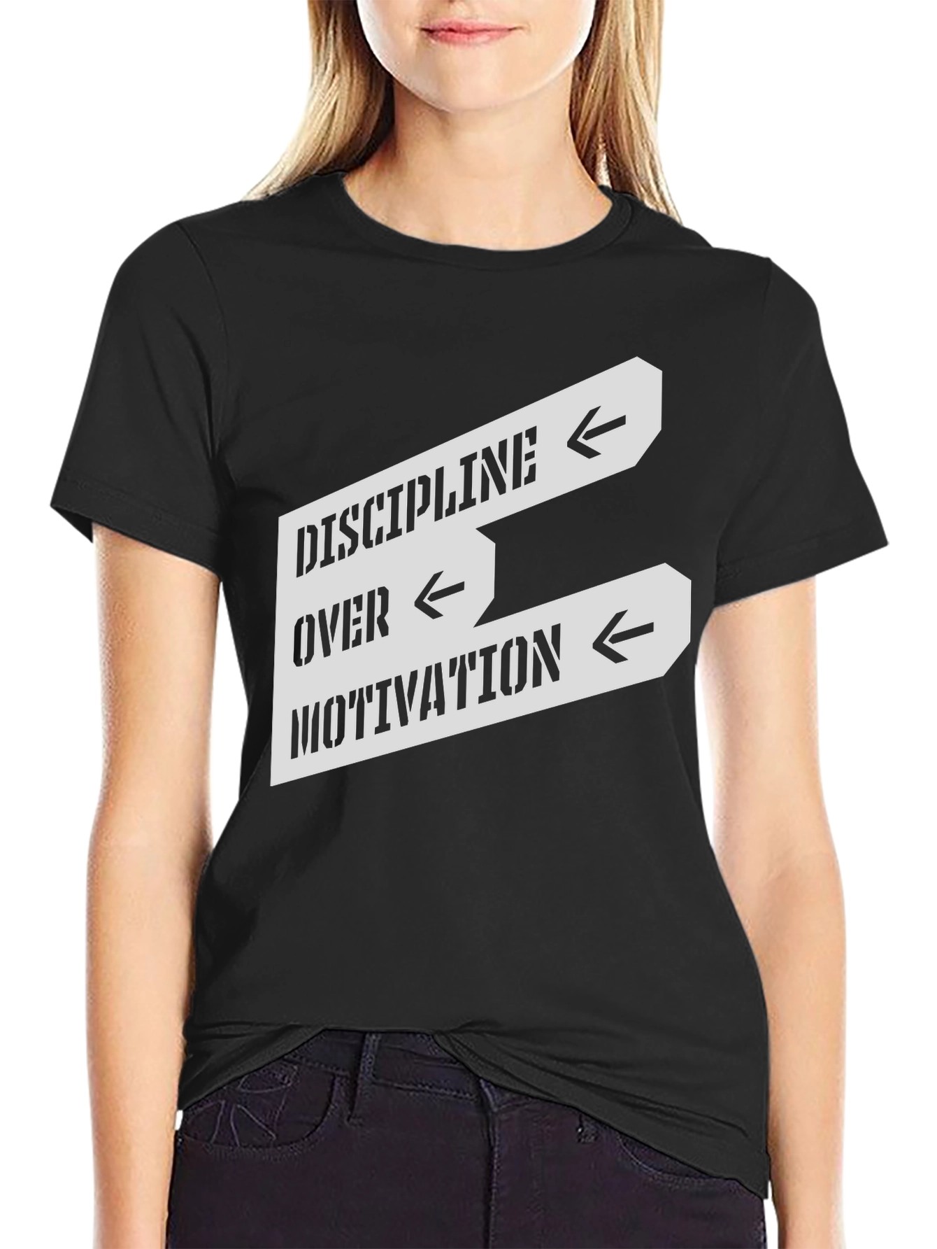 Discipline Over Motivation Graphic Tee