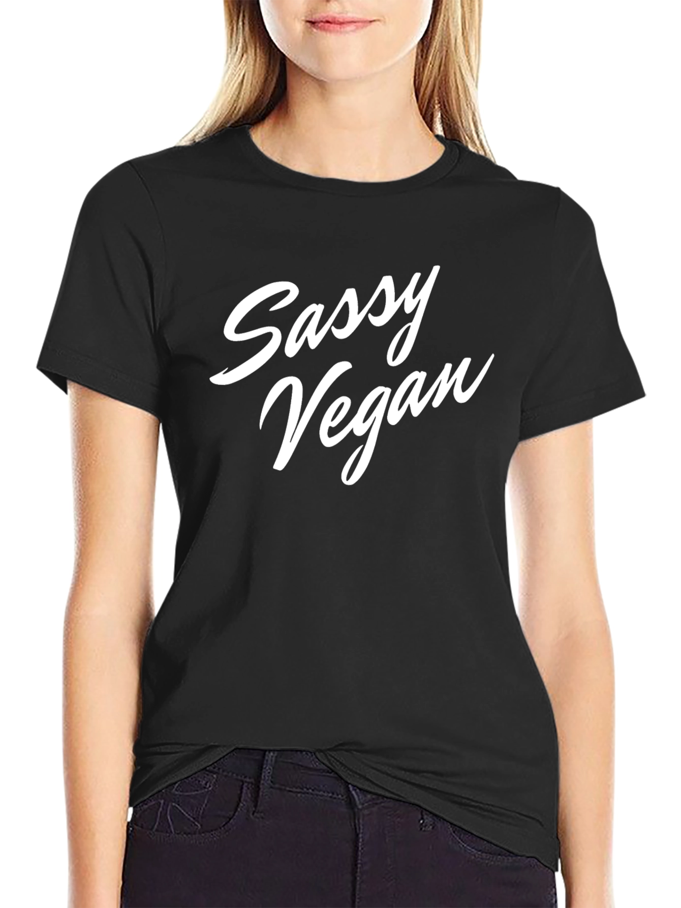 Sassy Vegan Black T-Shirt