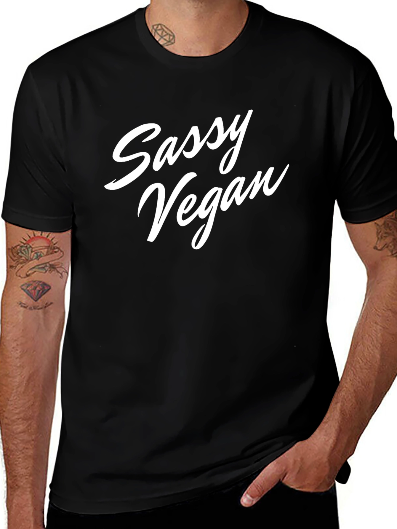 Sassy Vegan Black T-Shirt
