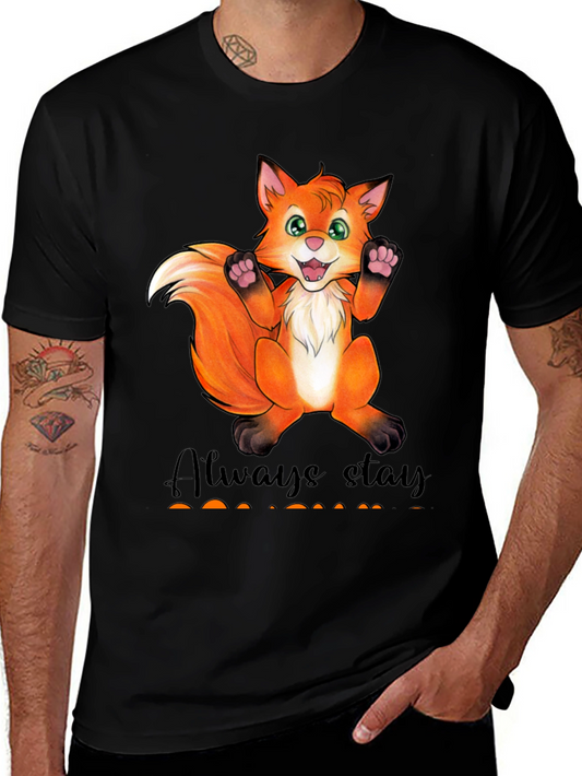 Cute Fox Graphic T-Shirt - Always Stay Humble