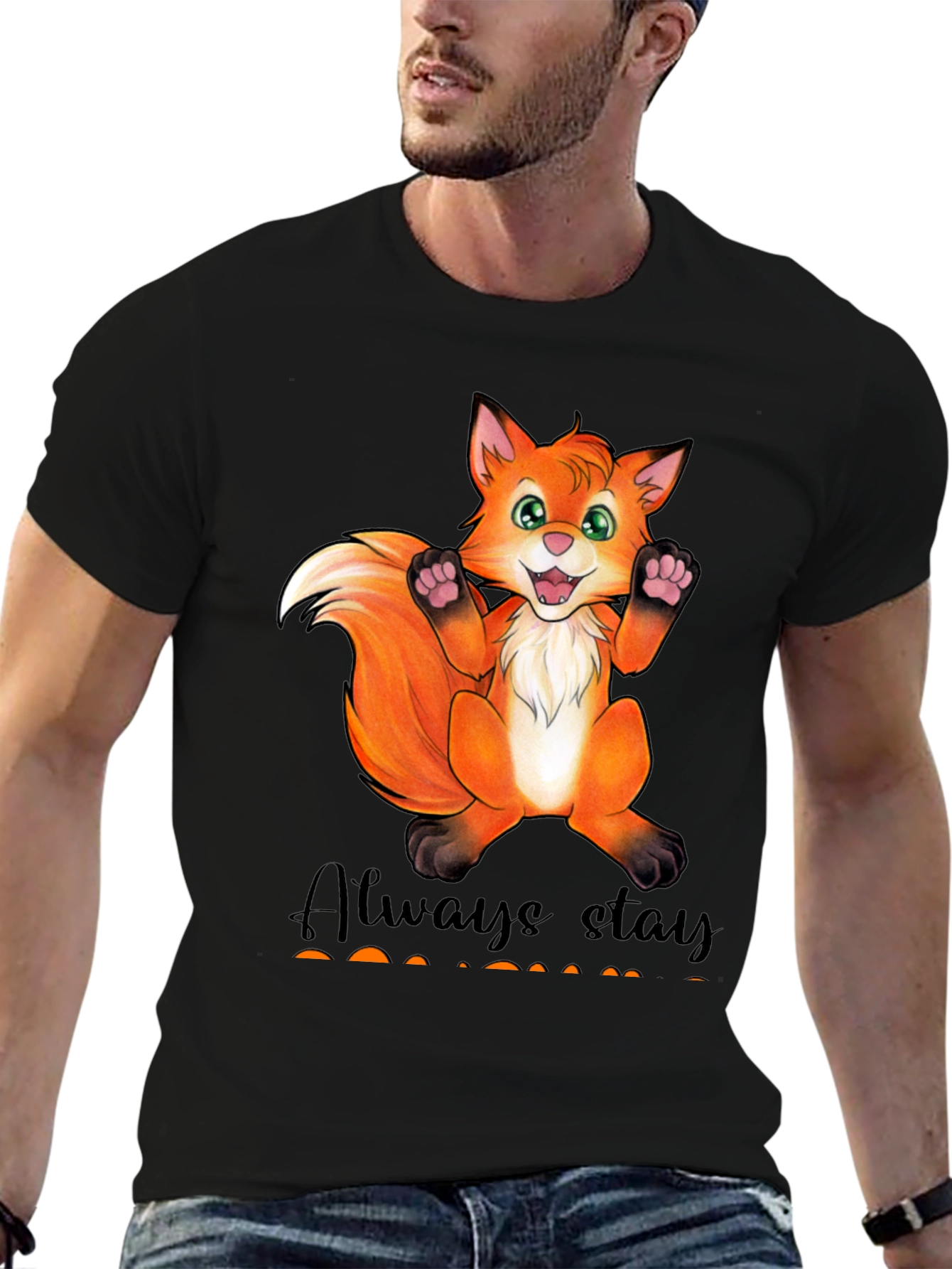 Cute Fox Graphic T-Shirt - Always Stay Humble