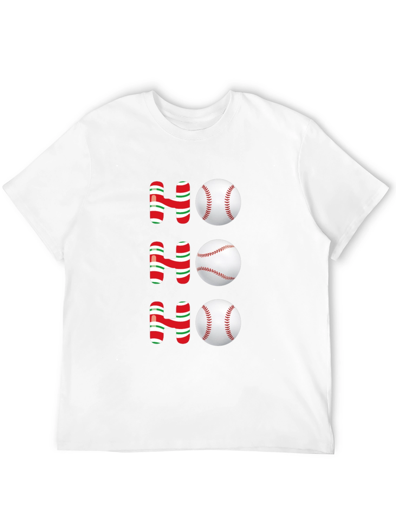 Festive Baseball Holiday T-Shirt