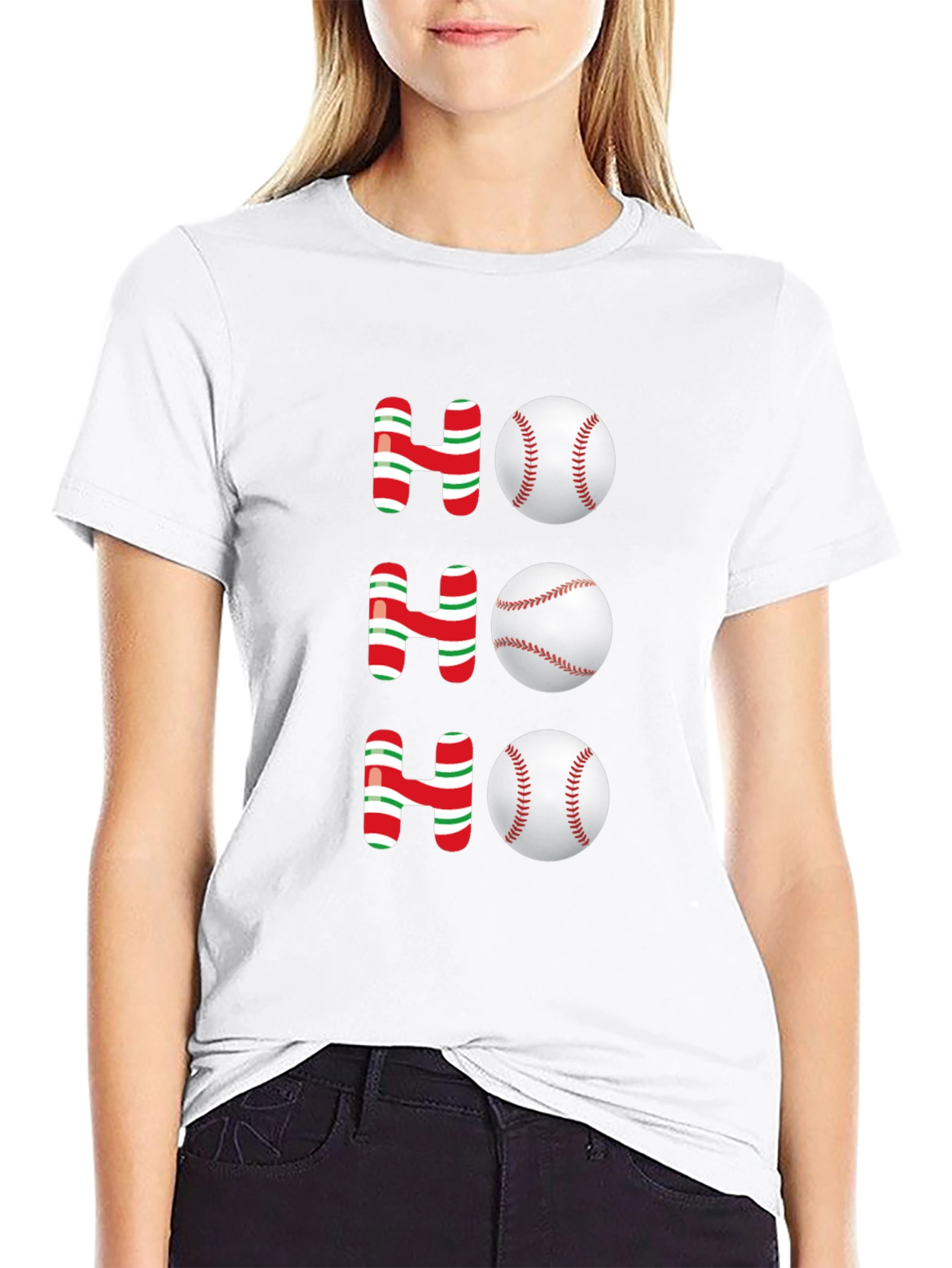Festive Baseball Holiday T-Shirt