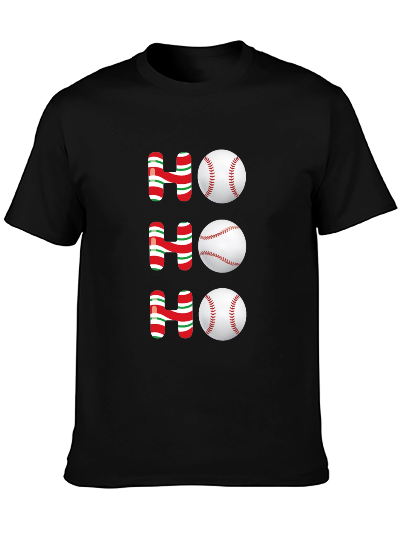 Festive Baseball Holiday T-Shirt