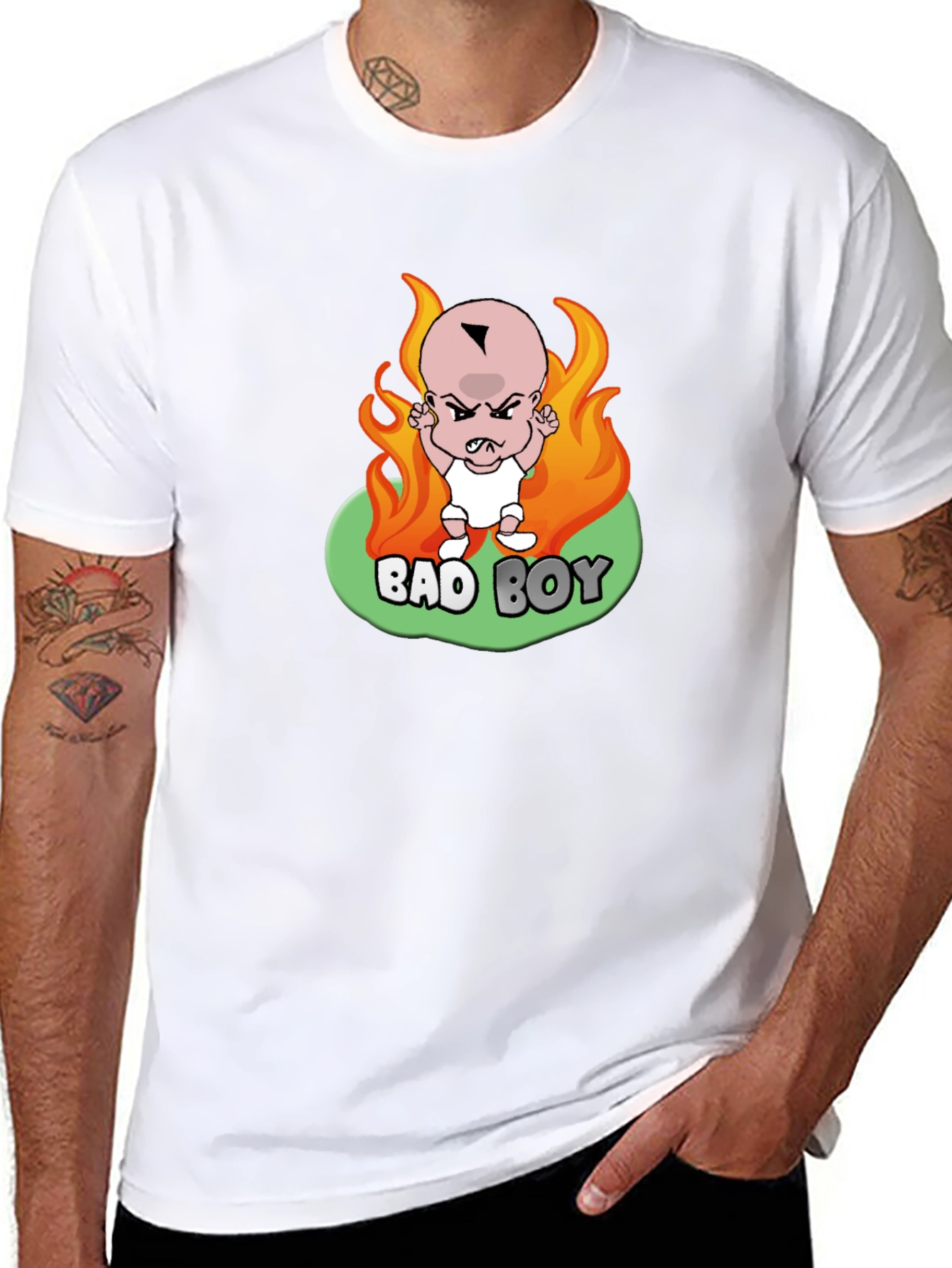 Bad Boy Baby Graphic Black T-Shirt