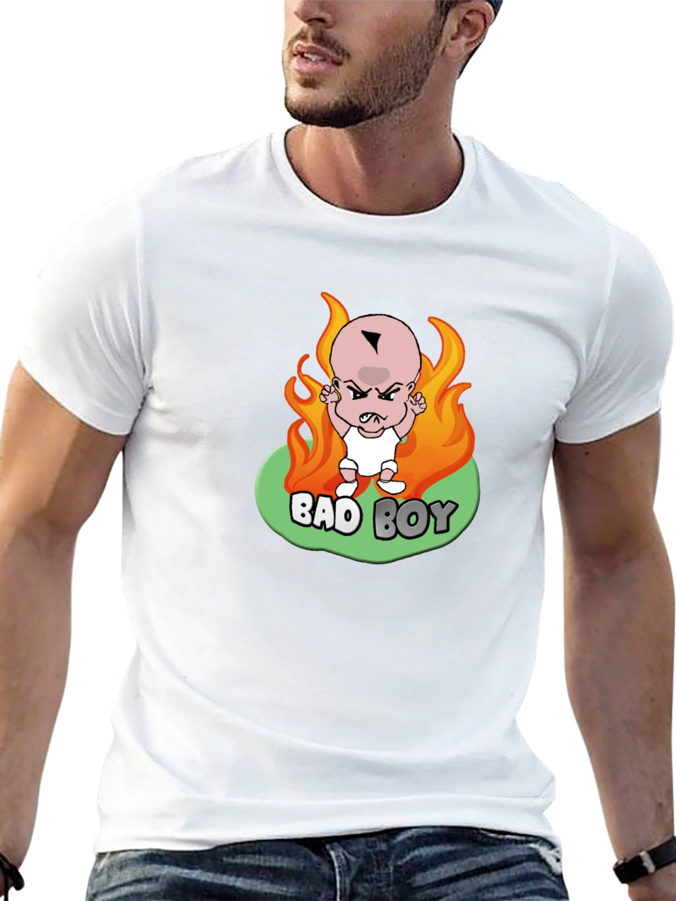 Bad Boy Baby Graphic Black T-Shirt