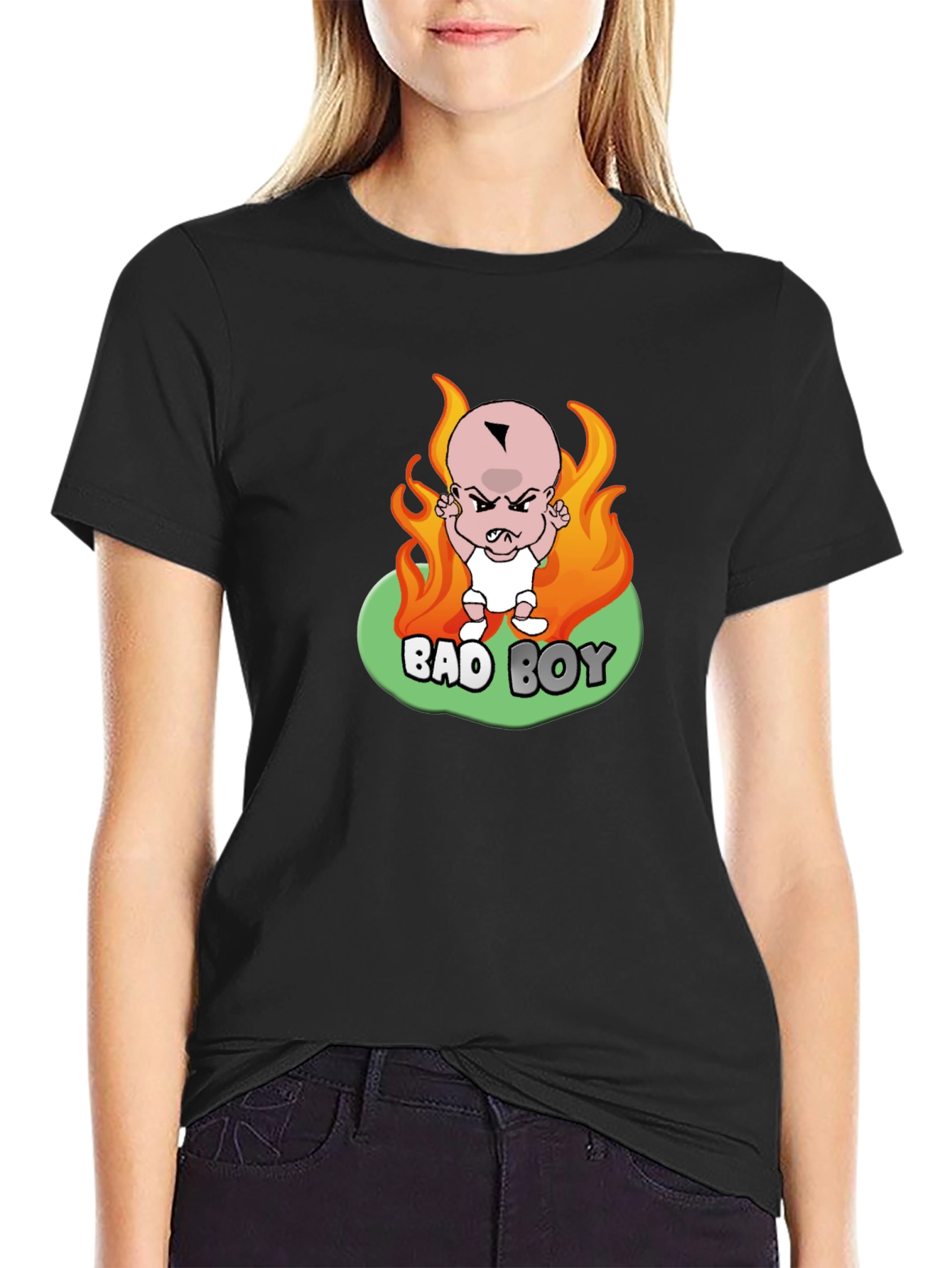 Bad Boy Baby Graphic Black T-Shirt