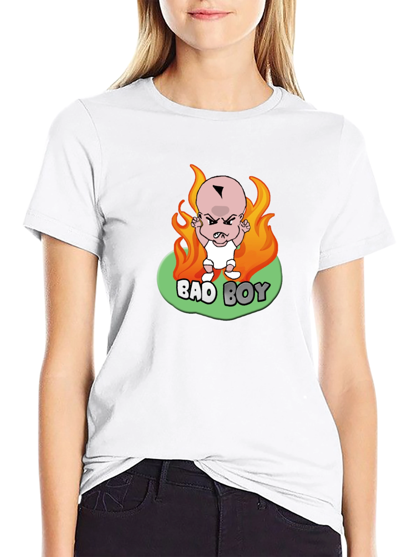 Bad Boy Baby Graphic Black T-Shirt