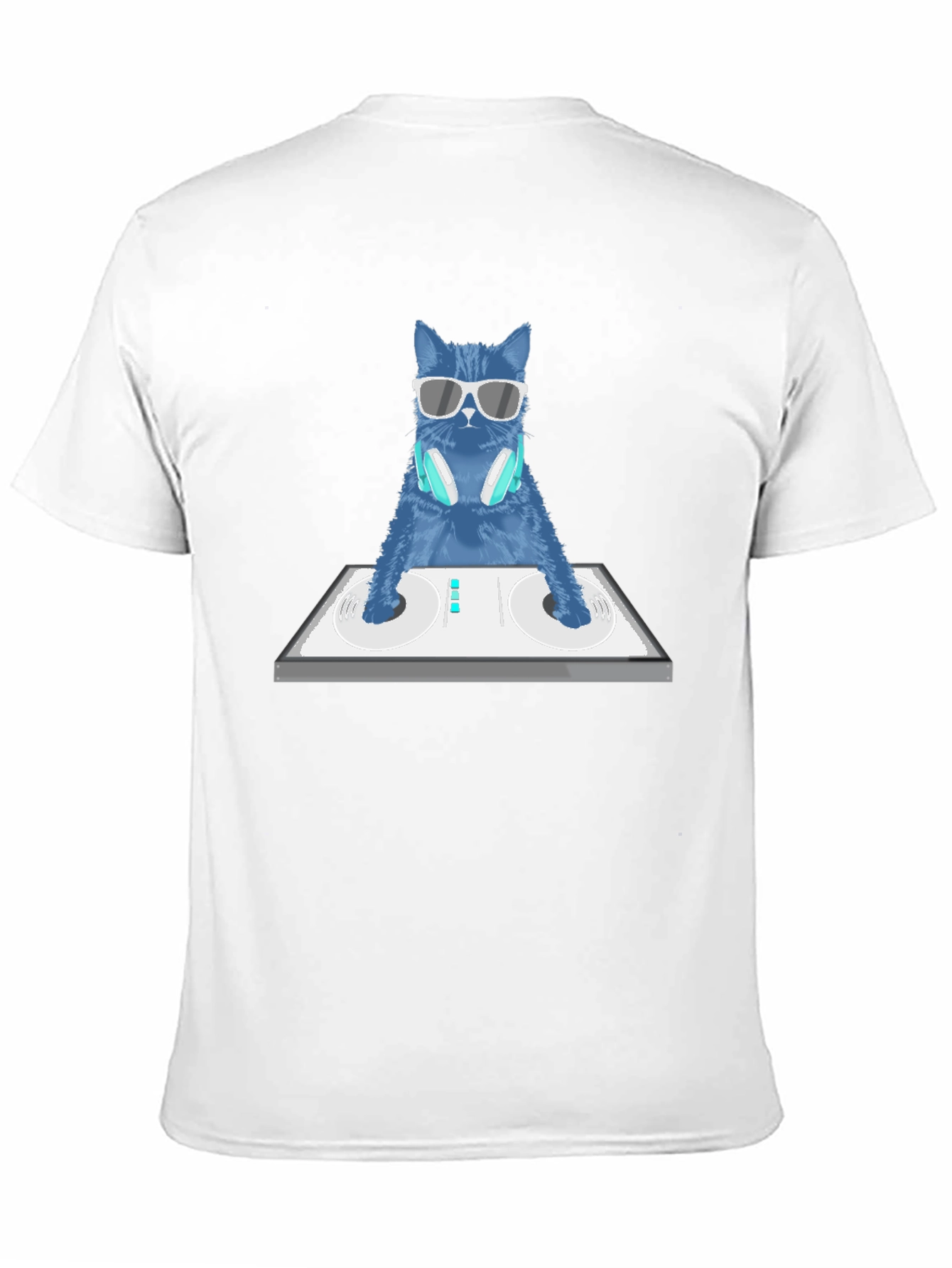 DJ Cat Graphic T-Shirt - Cool Music Lover Tee