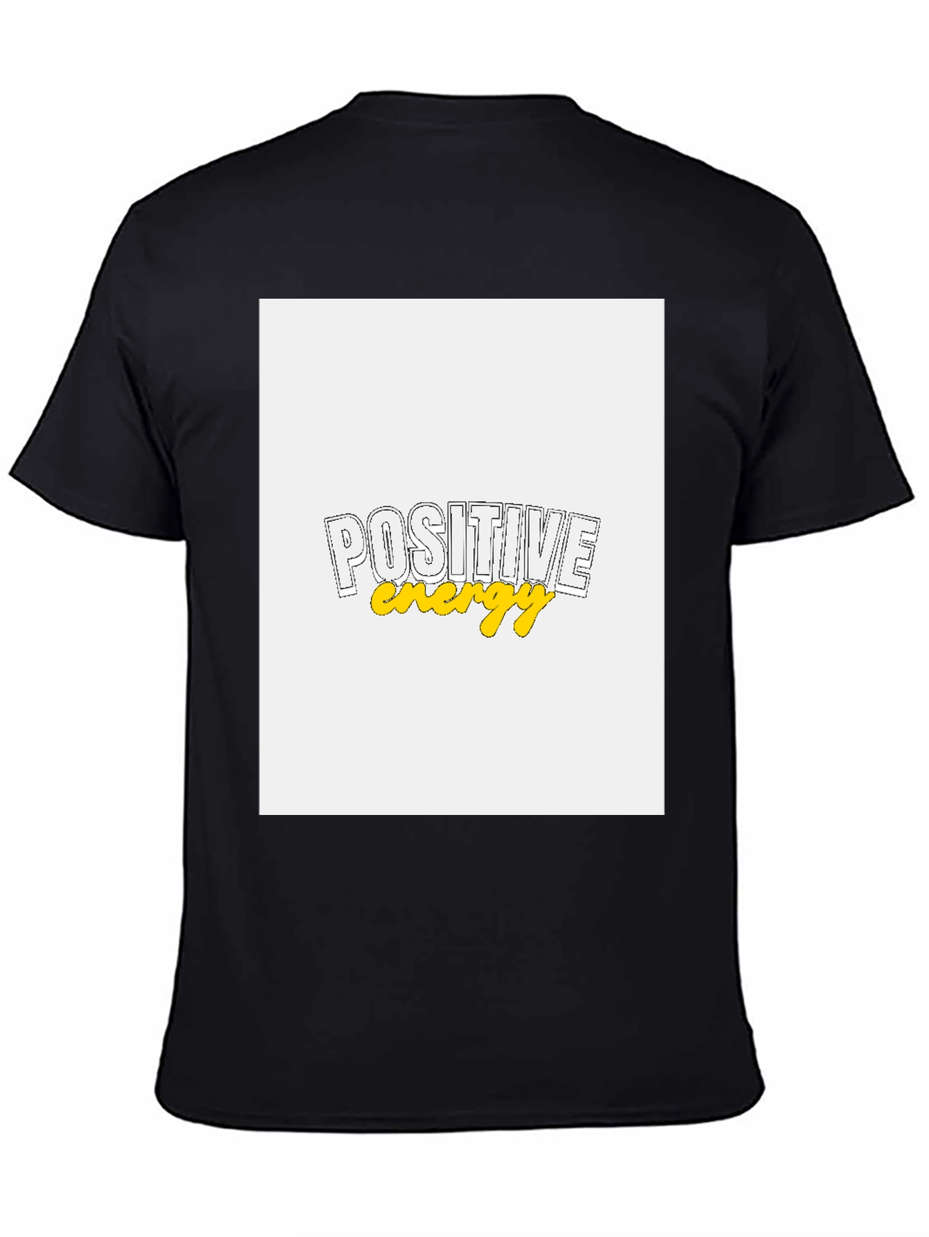 Positive Energy Graphic Tee - Black Cotton Blend