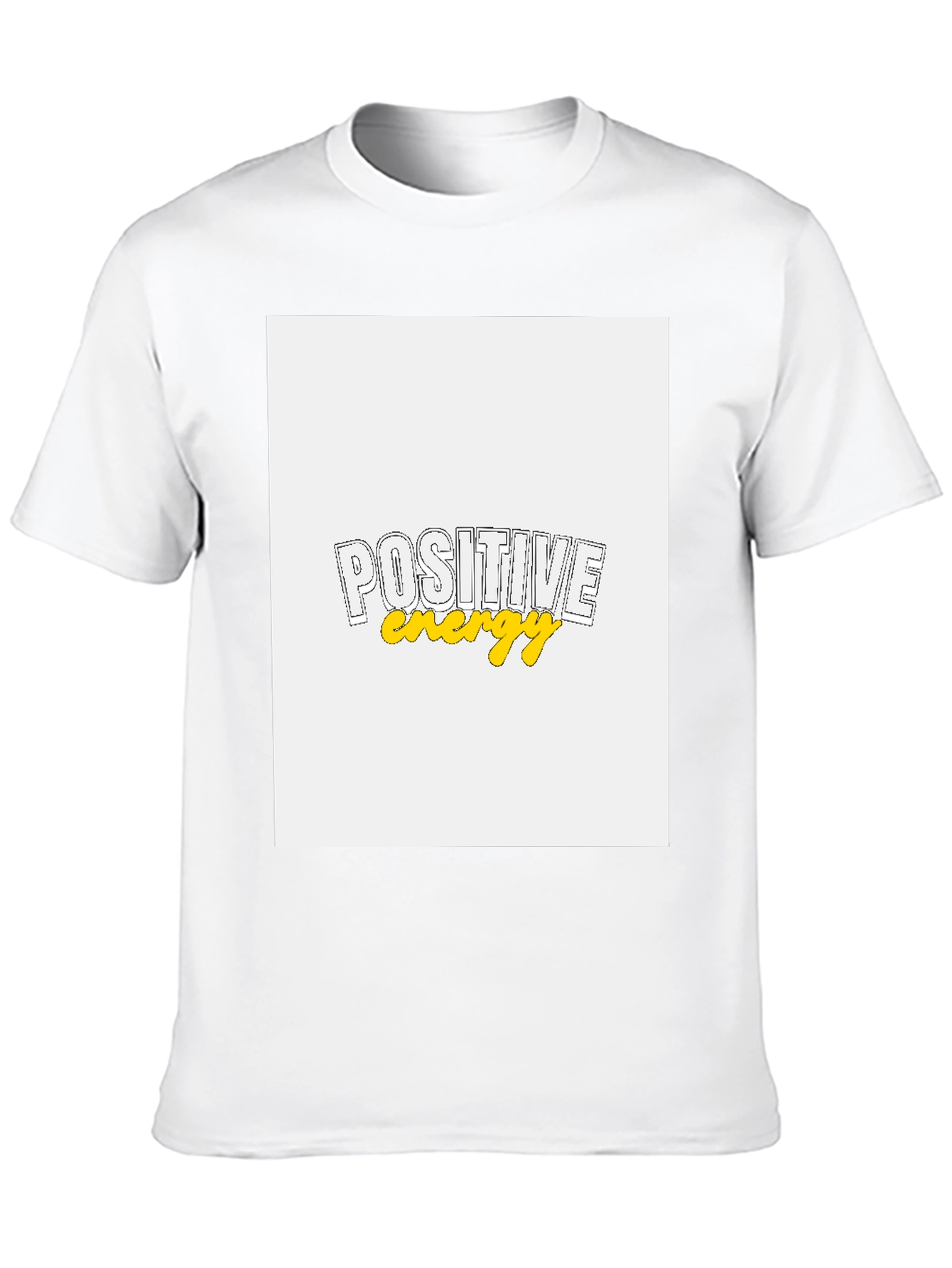 Positive Energy Graphic Tee - Black Cotton Blend