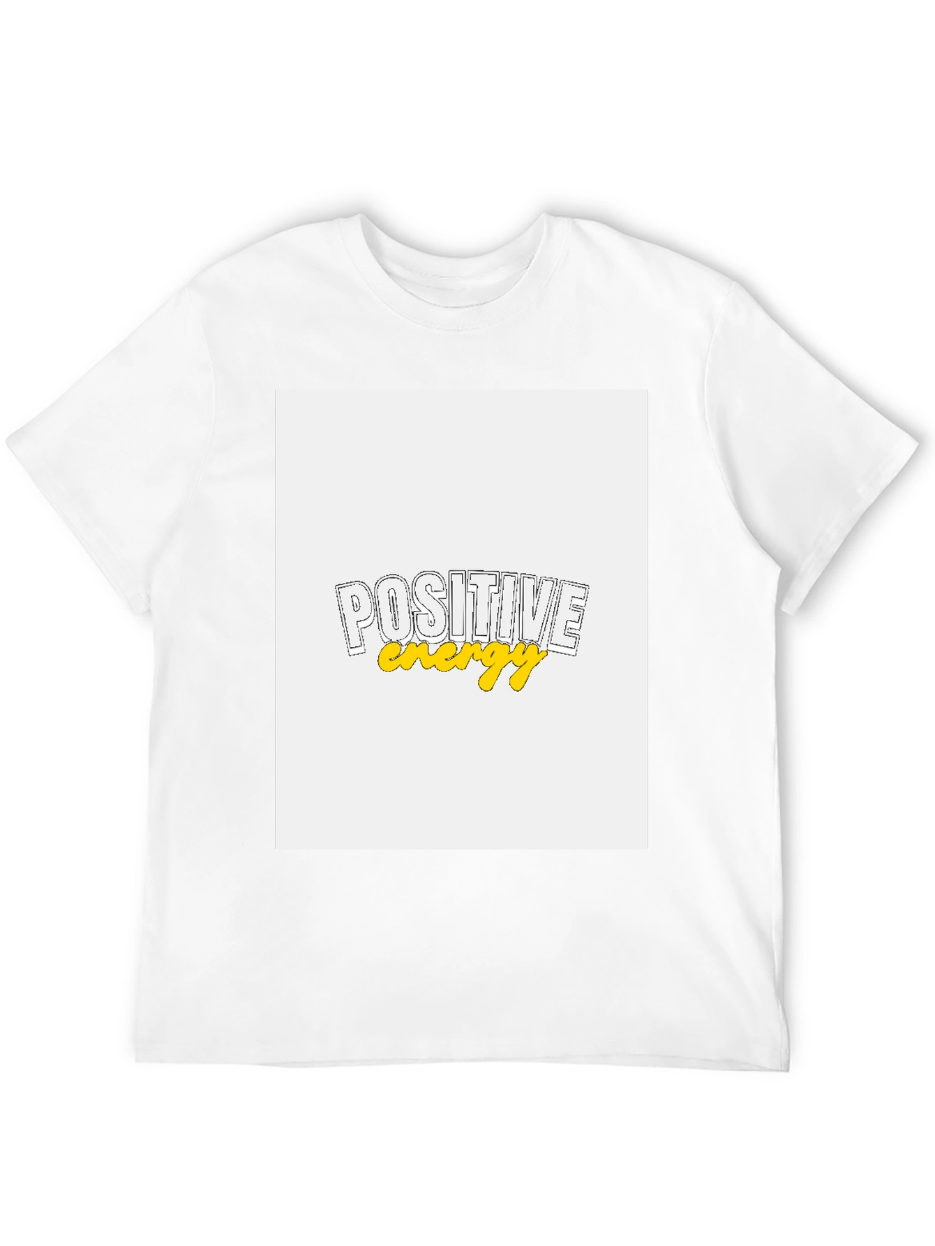 Positive Energy Graphic Tee - Black Cotton Blend