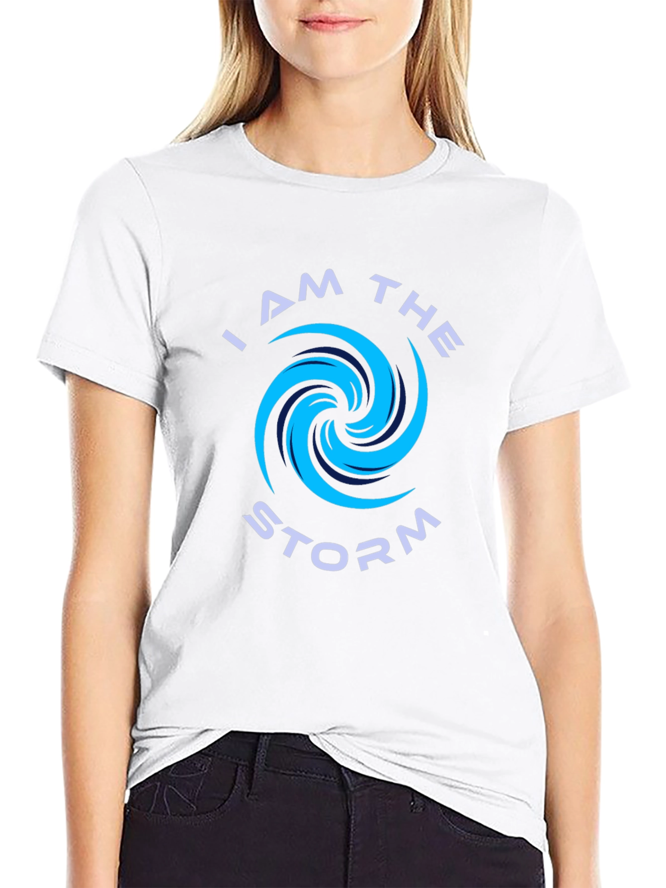 I Am The Storm Graphic Tee - Black