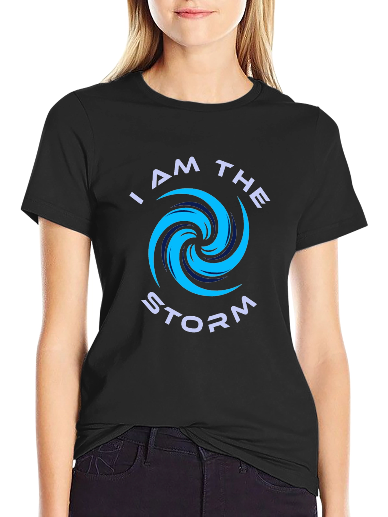 I Am The Storm Graphic Tee - Black