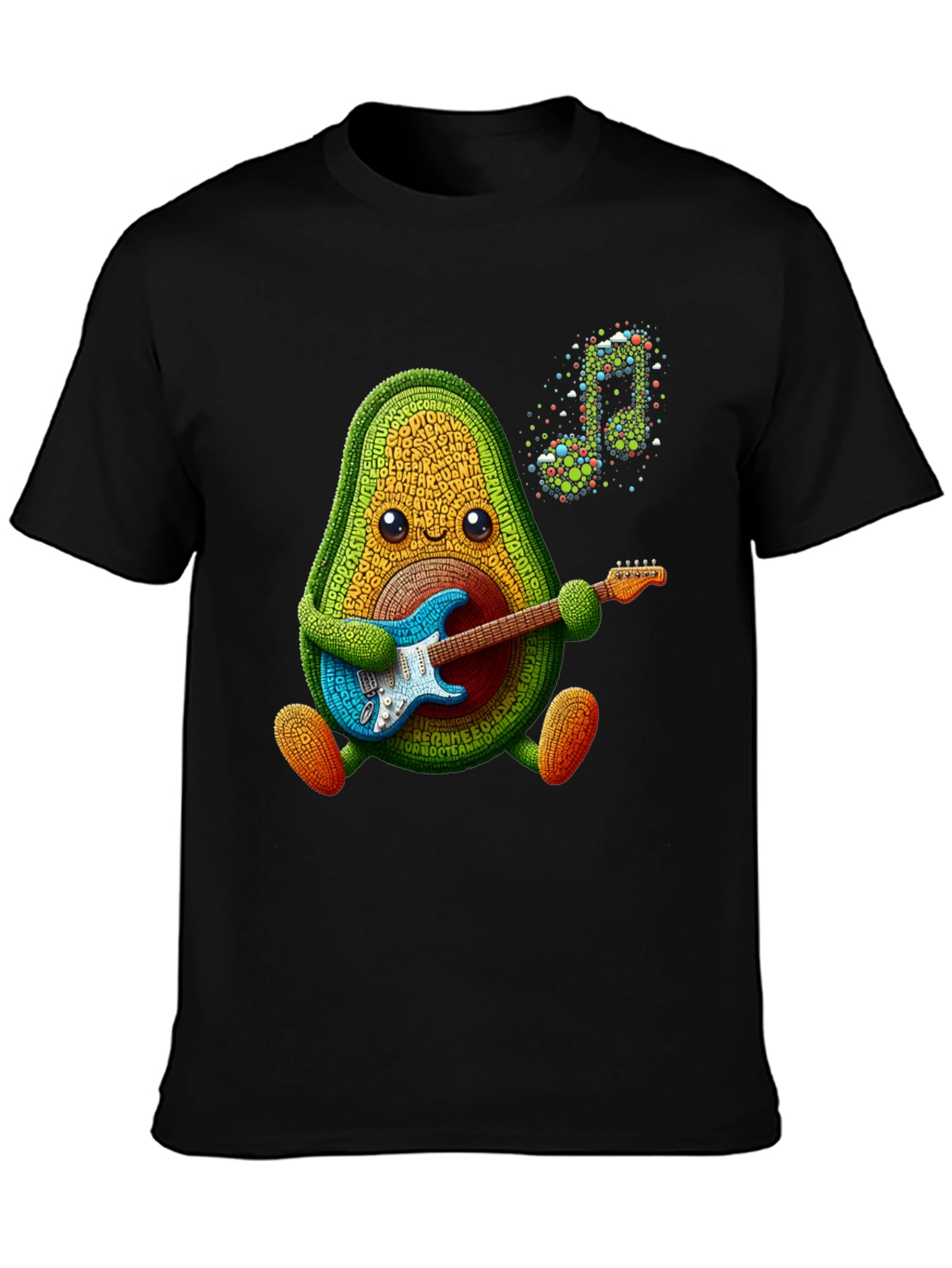Avocado Guitarist T-Shirt - Music Lover Tee