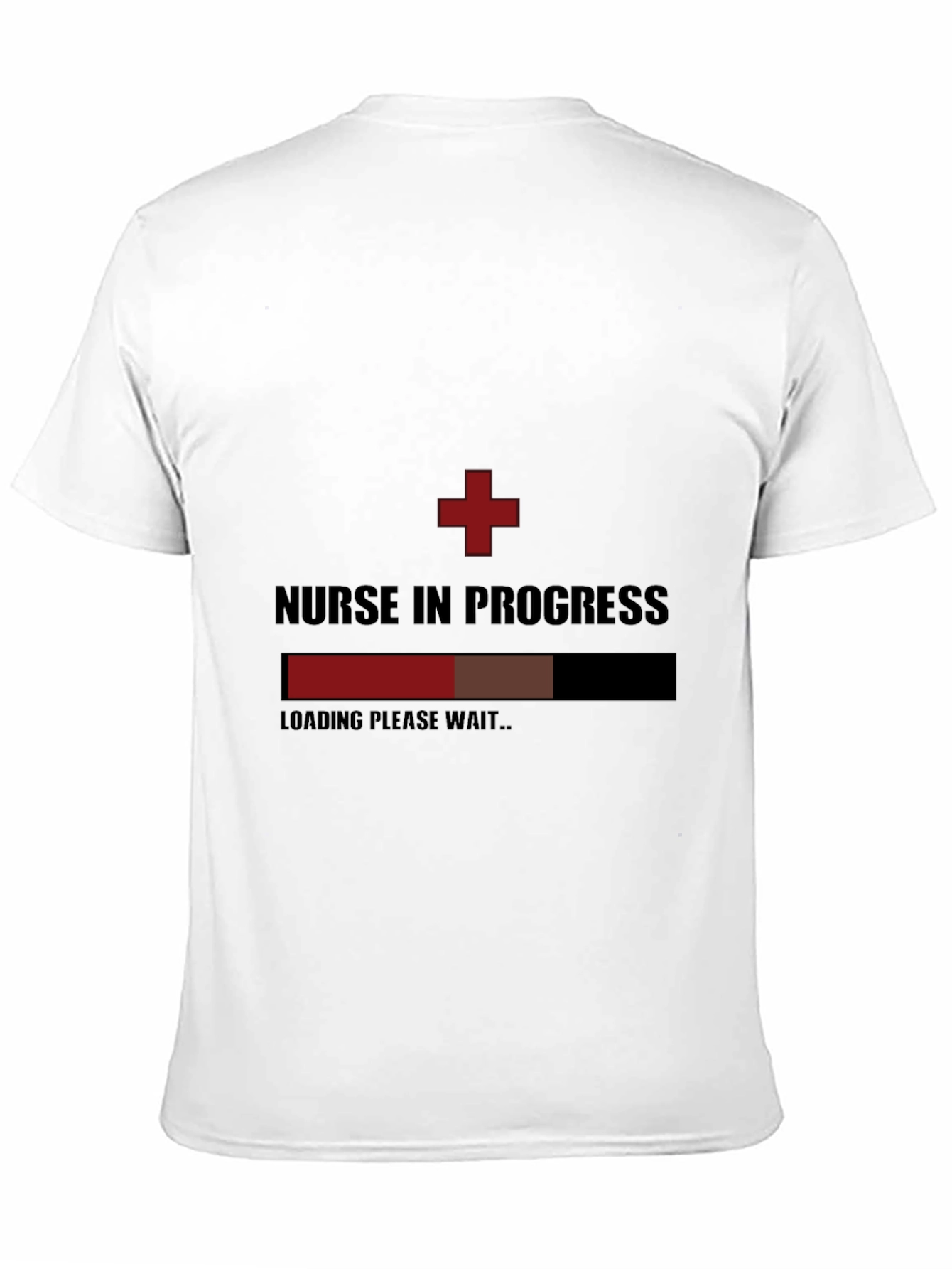 Nurse in Progress Black Graphic T-Shirt