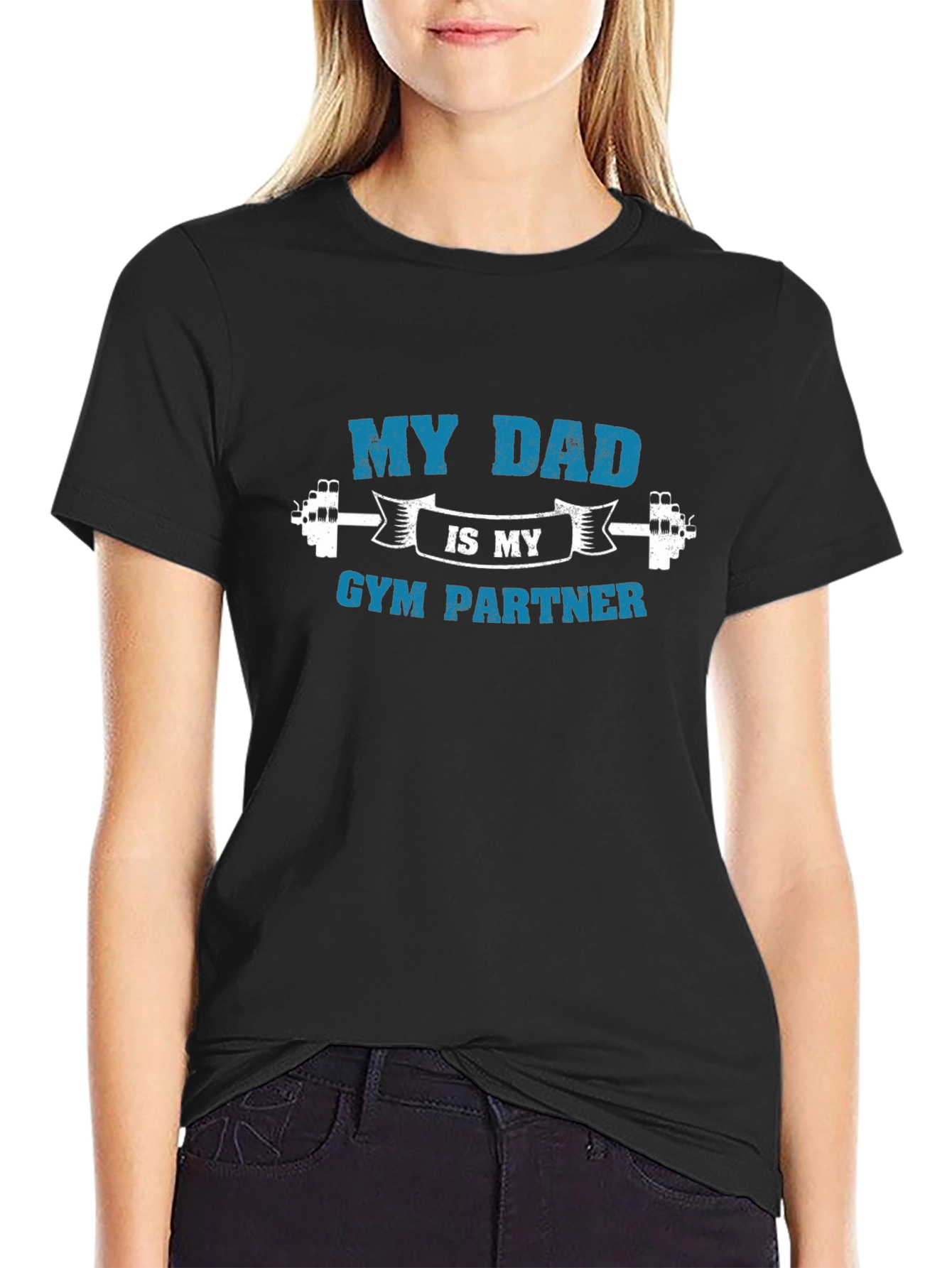 My Dad is My Gym Partner Graphic T-Shirt