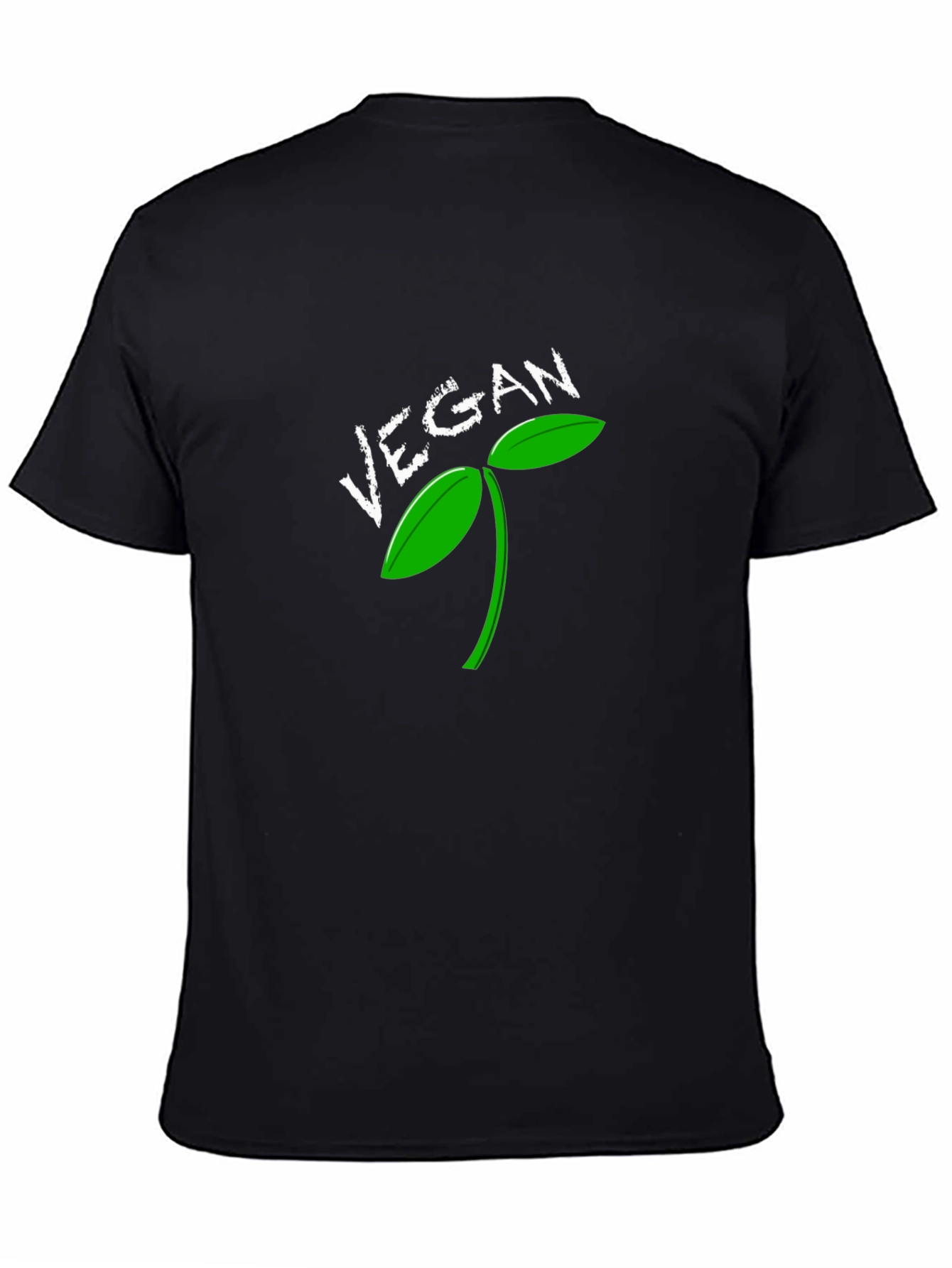 Vegan Sprout Graphic Tee - Black