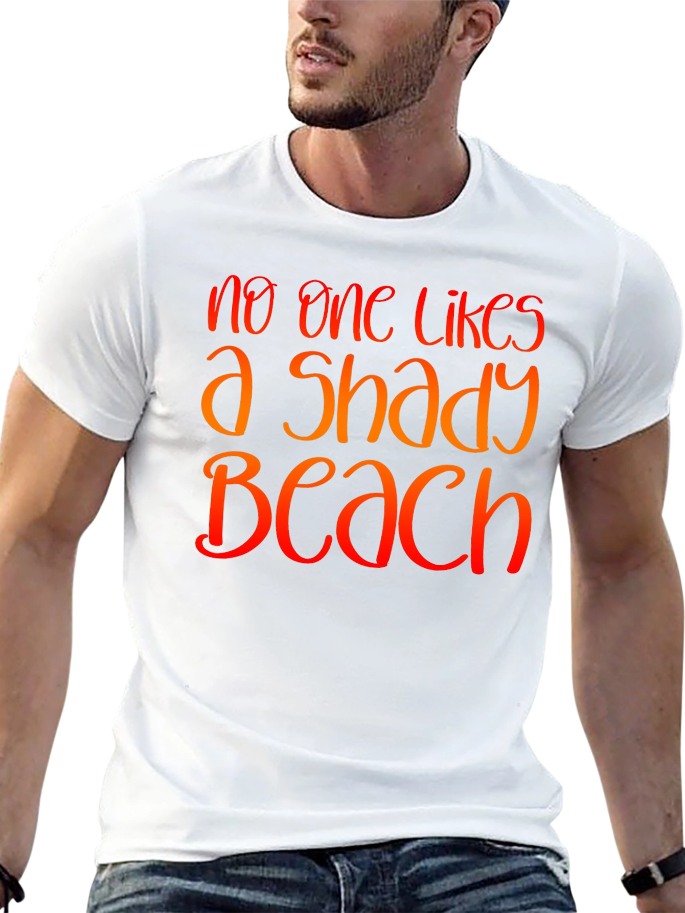 Shady Beach Graphic Tee - Summer Vacation T-Shirt