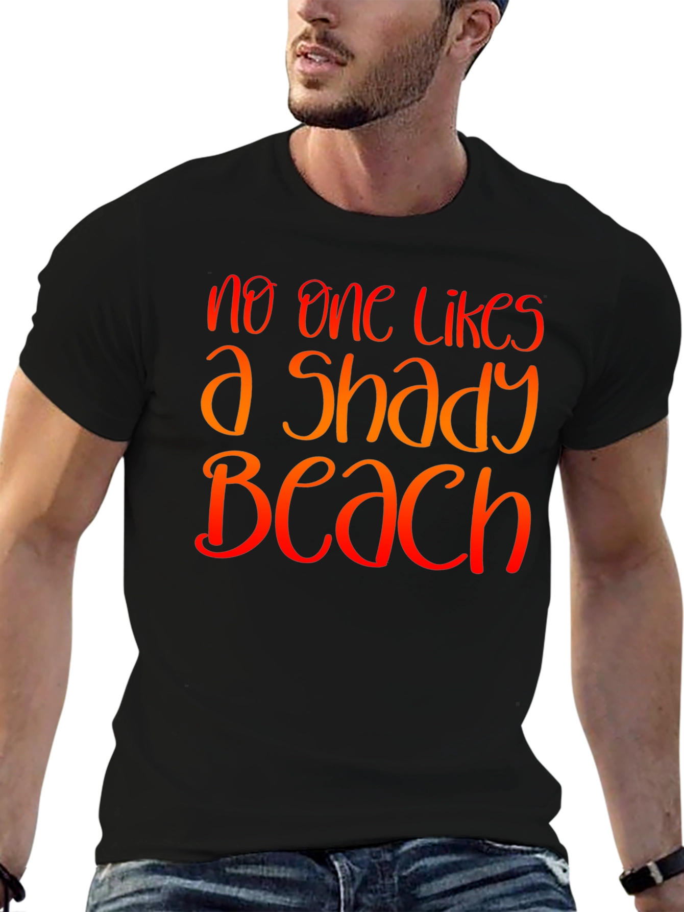 Shady Beach Graphic Tee - Summer Vacation T-Shirt