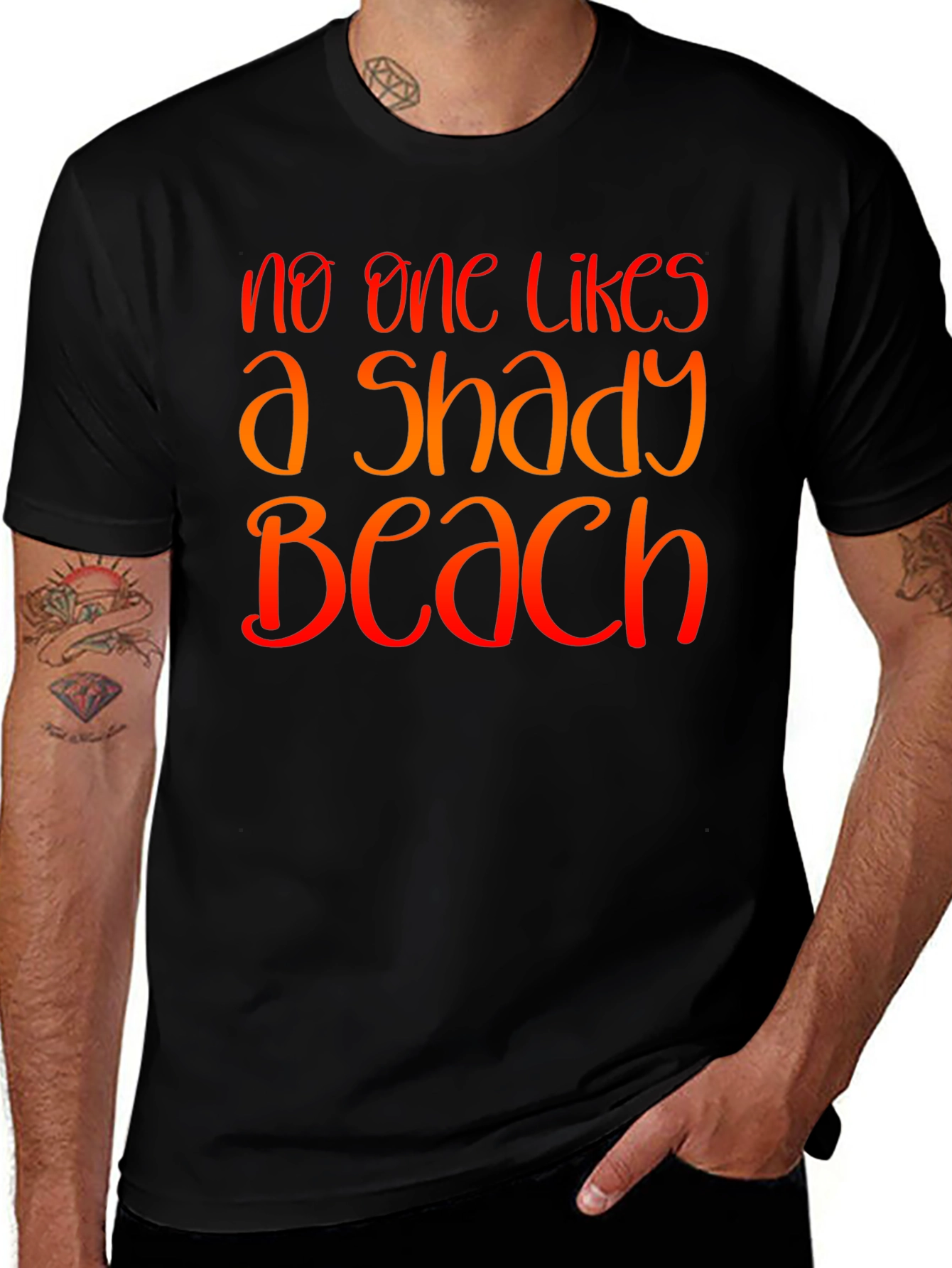Shady Beach Graphic Tee - Summer Vacation T-Shirt