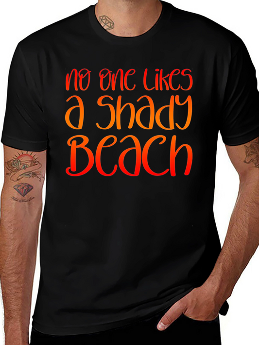 Shady Beach Graphic Tee - Summer Vacation T-Shirt