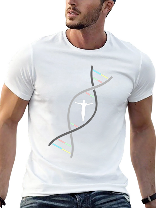Gymnastics DNA Black T-Shirt - Athletic Genetic Design