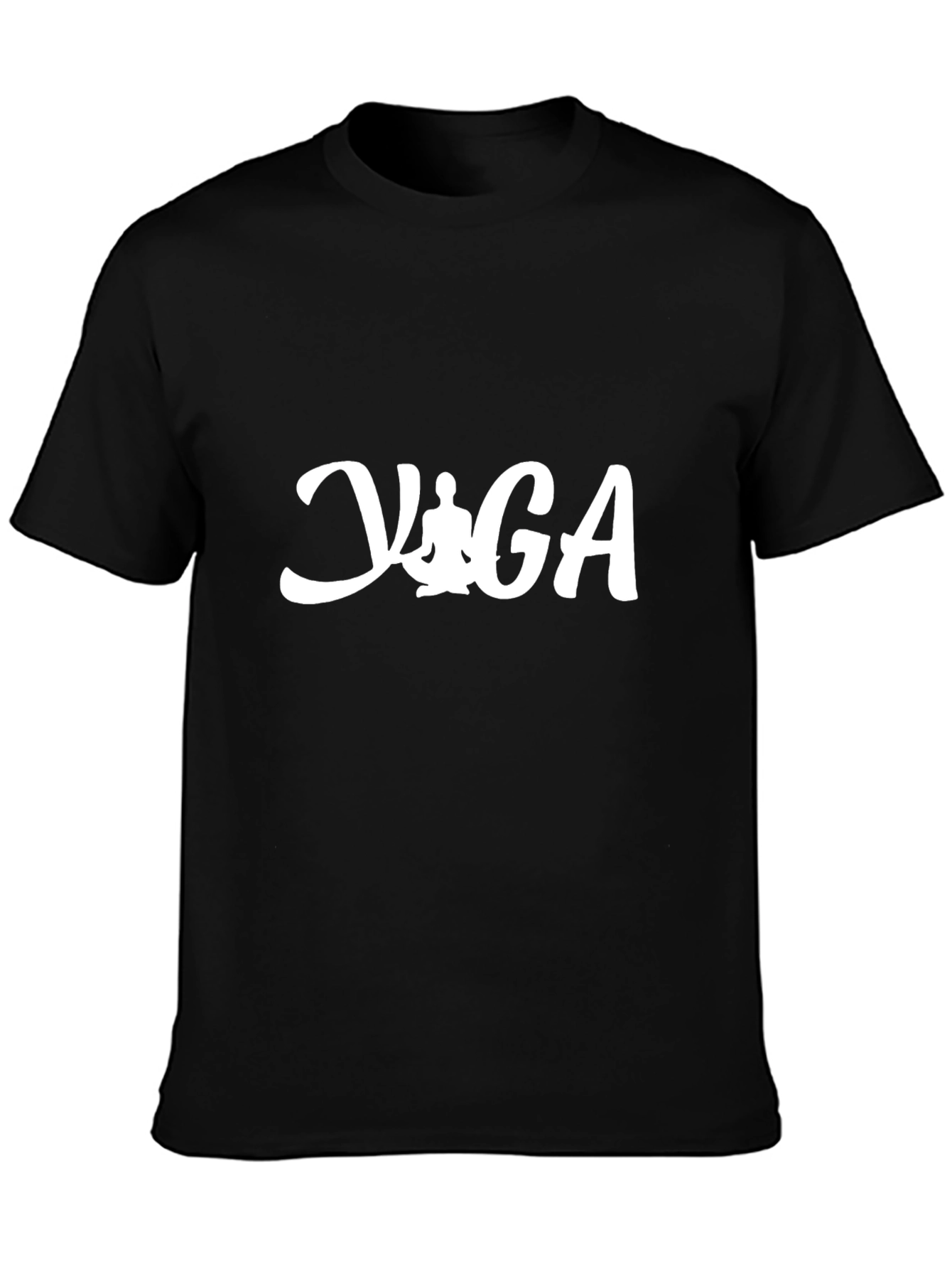 Yoga Black T-Shirt: Zen Style