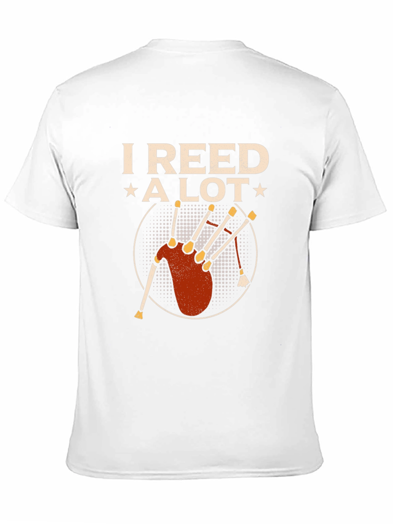 I Reed A Lot Bagpipe Graphic T-Shirt
