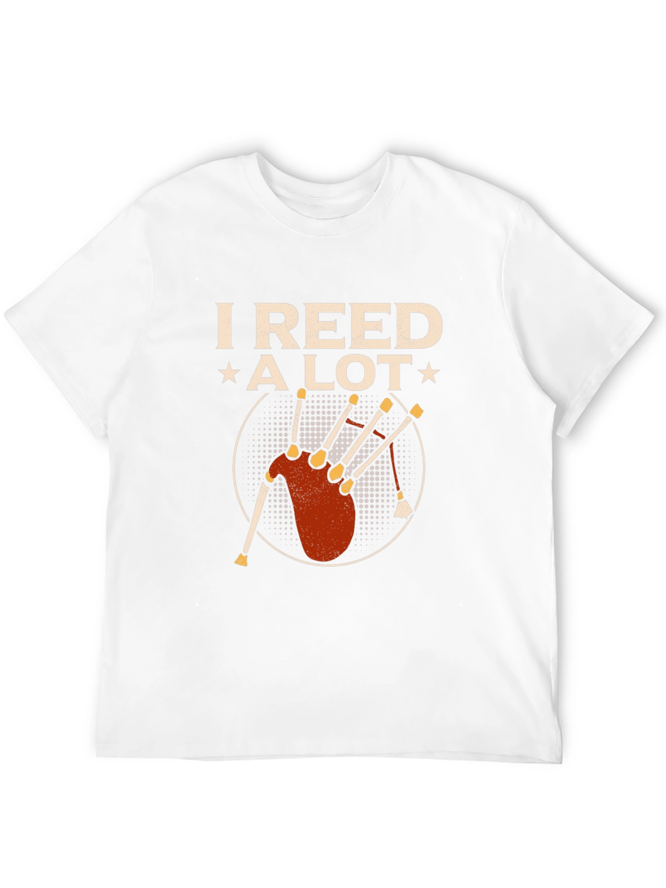 I Reed A Lot Bagpipe Graphic T-Shirt