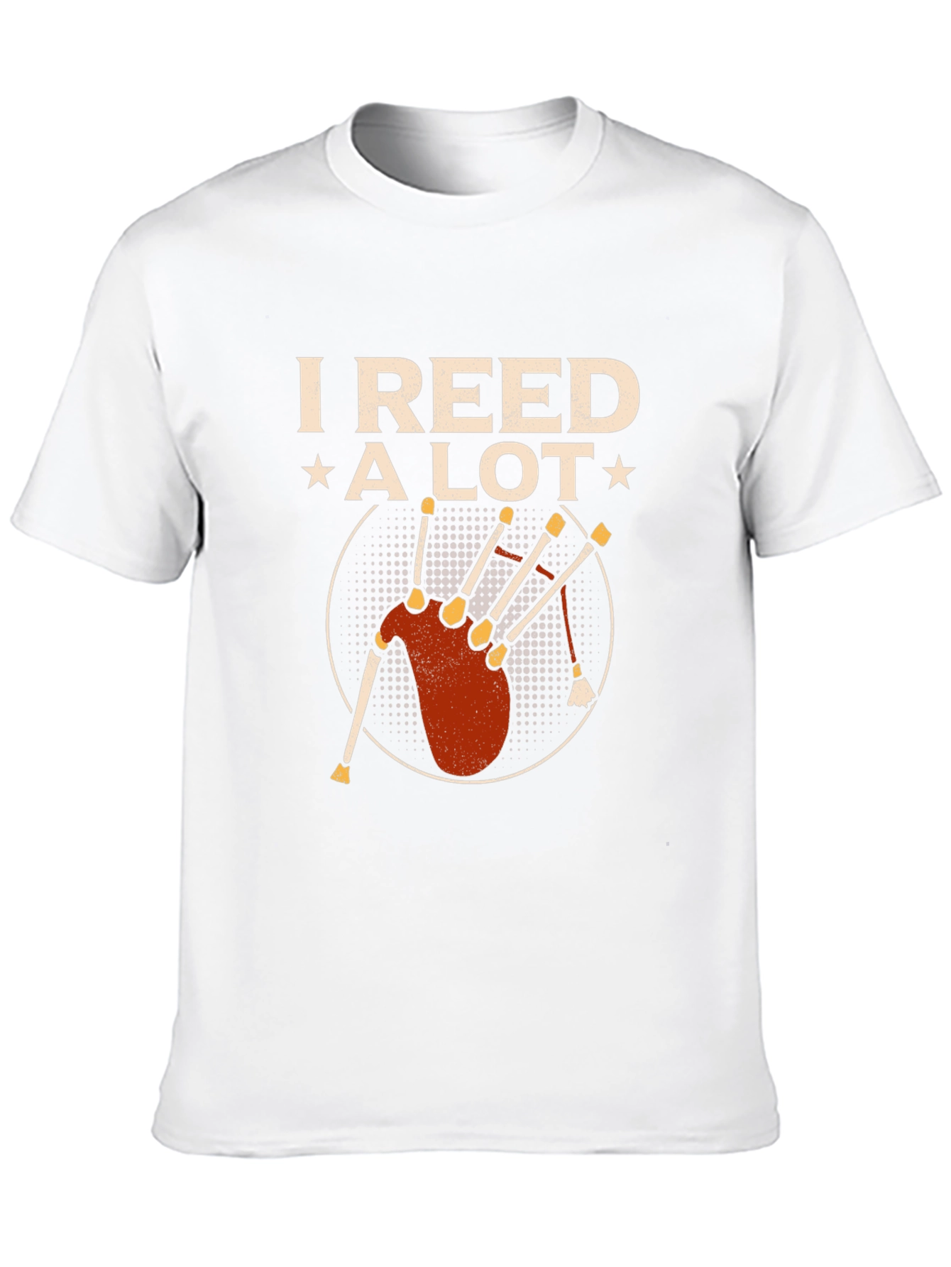 I Reed A Lot Bagpipe Graphic T-Shirt