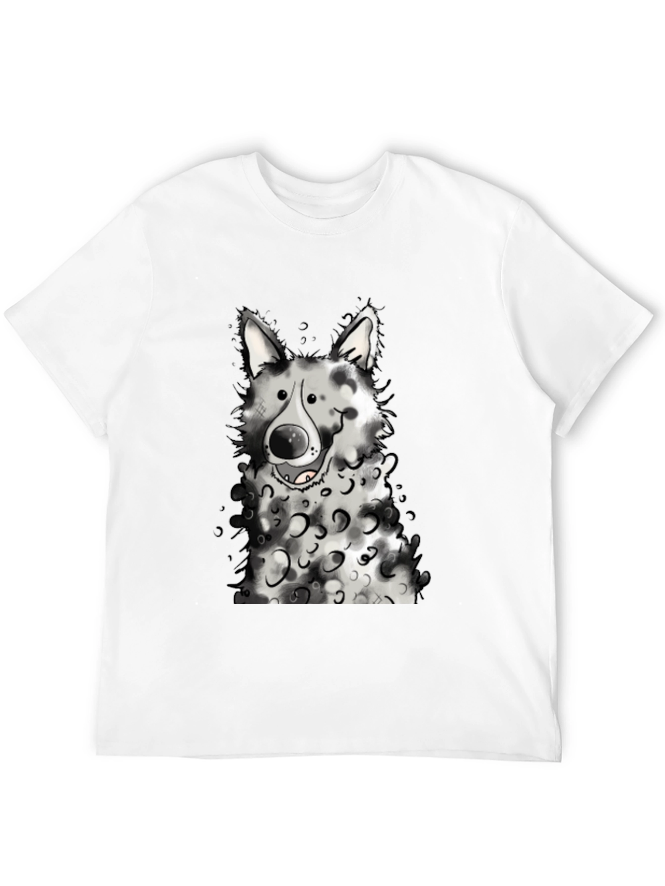 Dog Graphic Black T-Shirt