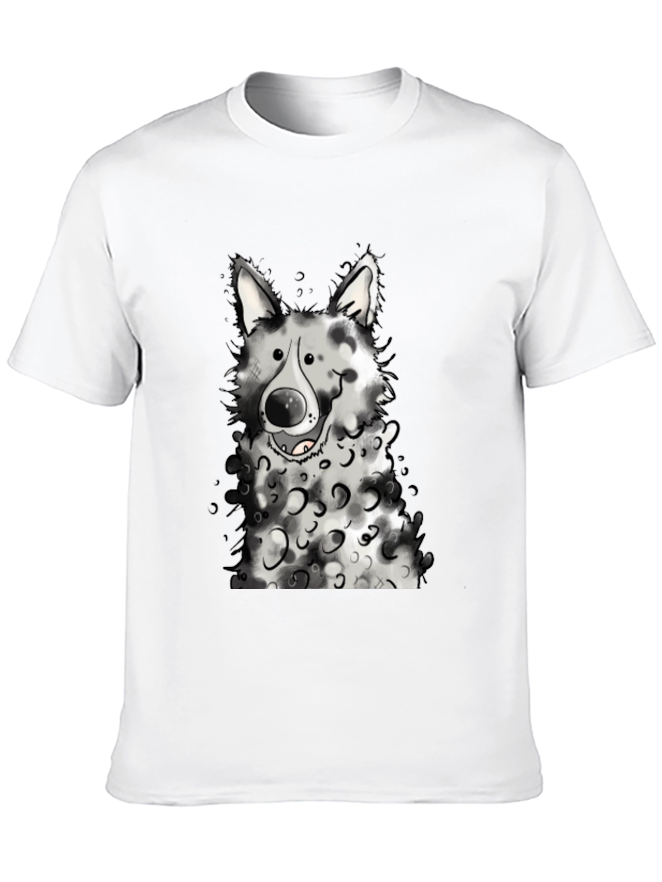 Dog Graphic Black T-Shirt