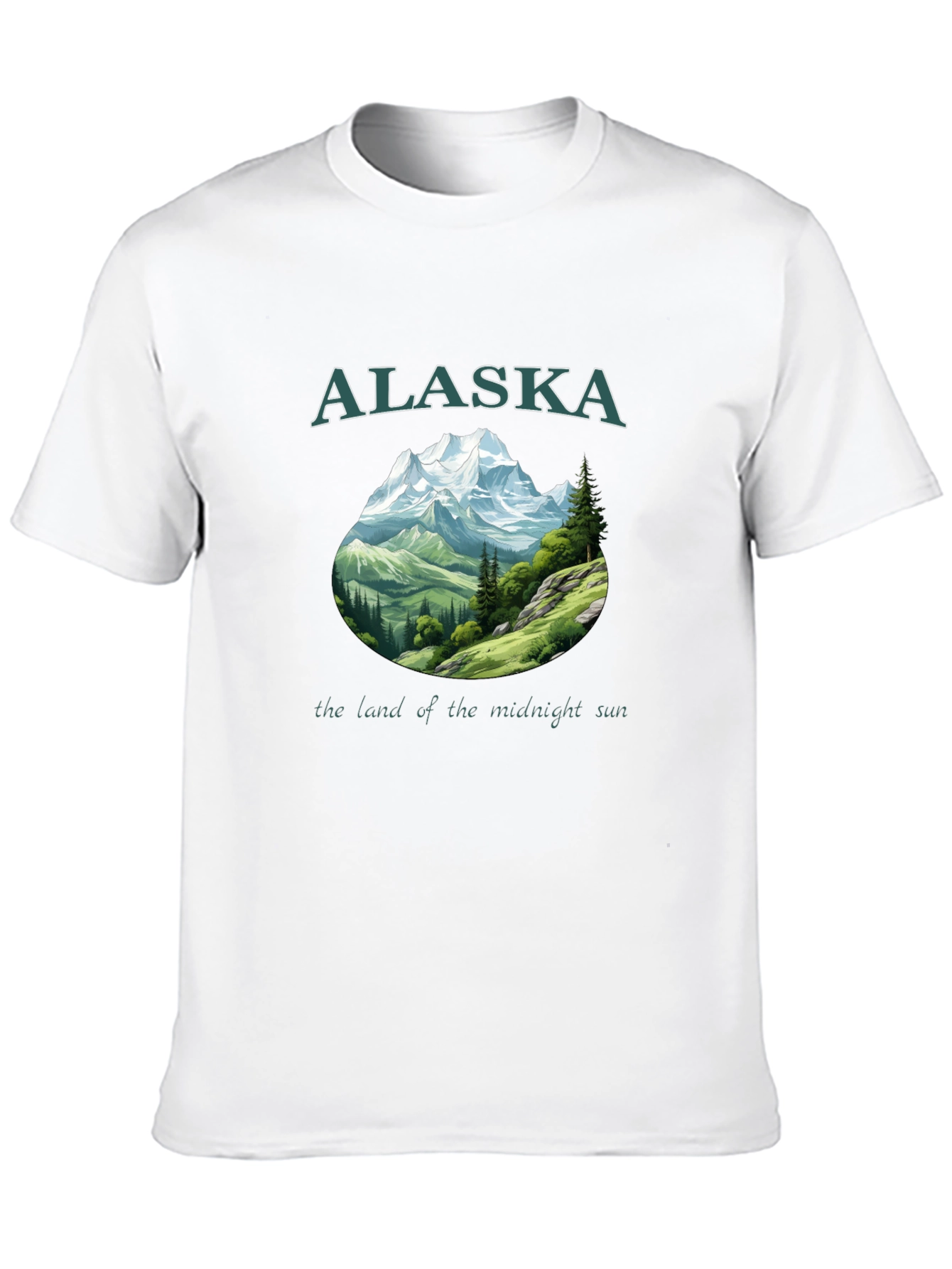 Alaska Mountain Graphic Black T-Shirt