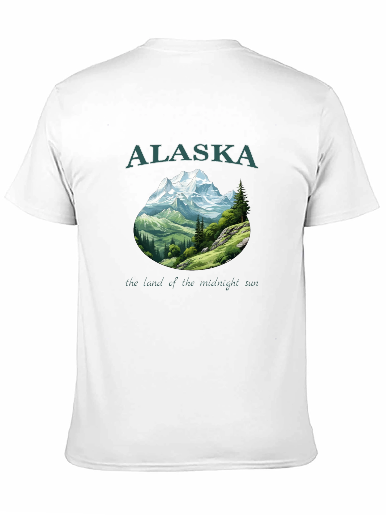 Alaska Mountain Graphic Black T-Shirt